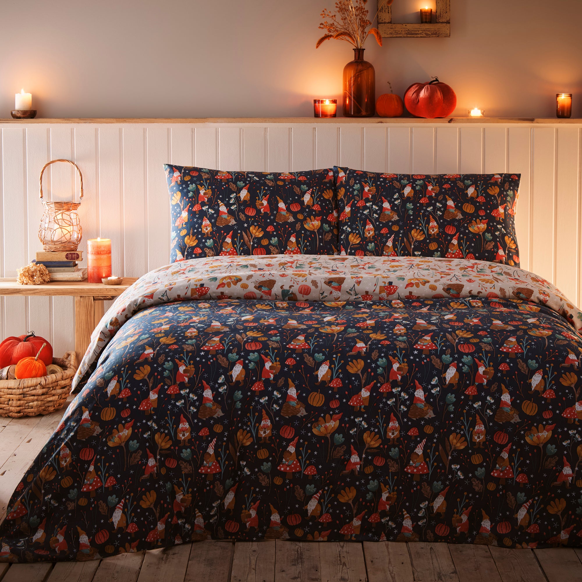 Duvet Cover Set Gonks and Friends by Fusion in Natural