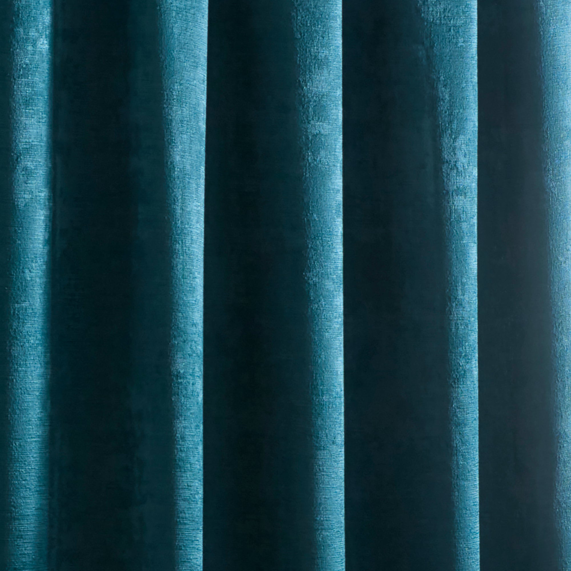 Pair of Pencil Pleat Curtains Galaxy by Fusion in Forest Green