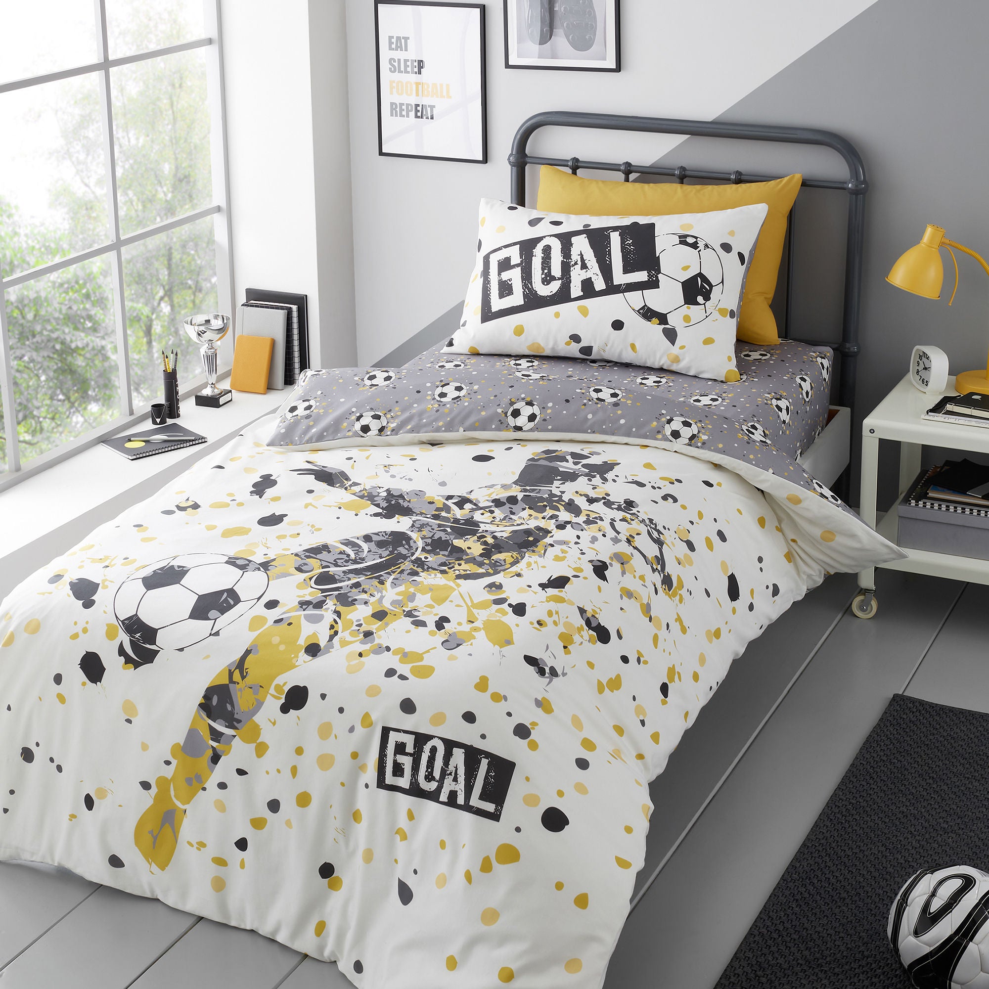 Duvet Cover Set Goal by Bedlam in Gold