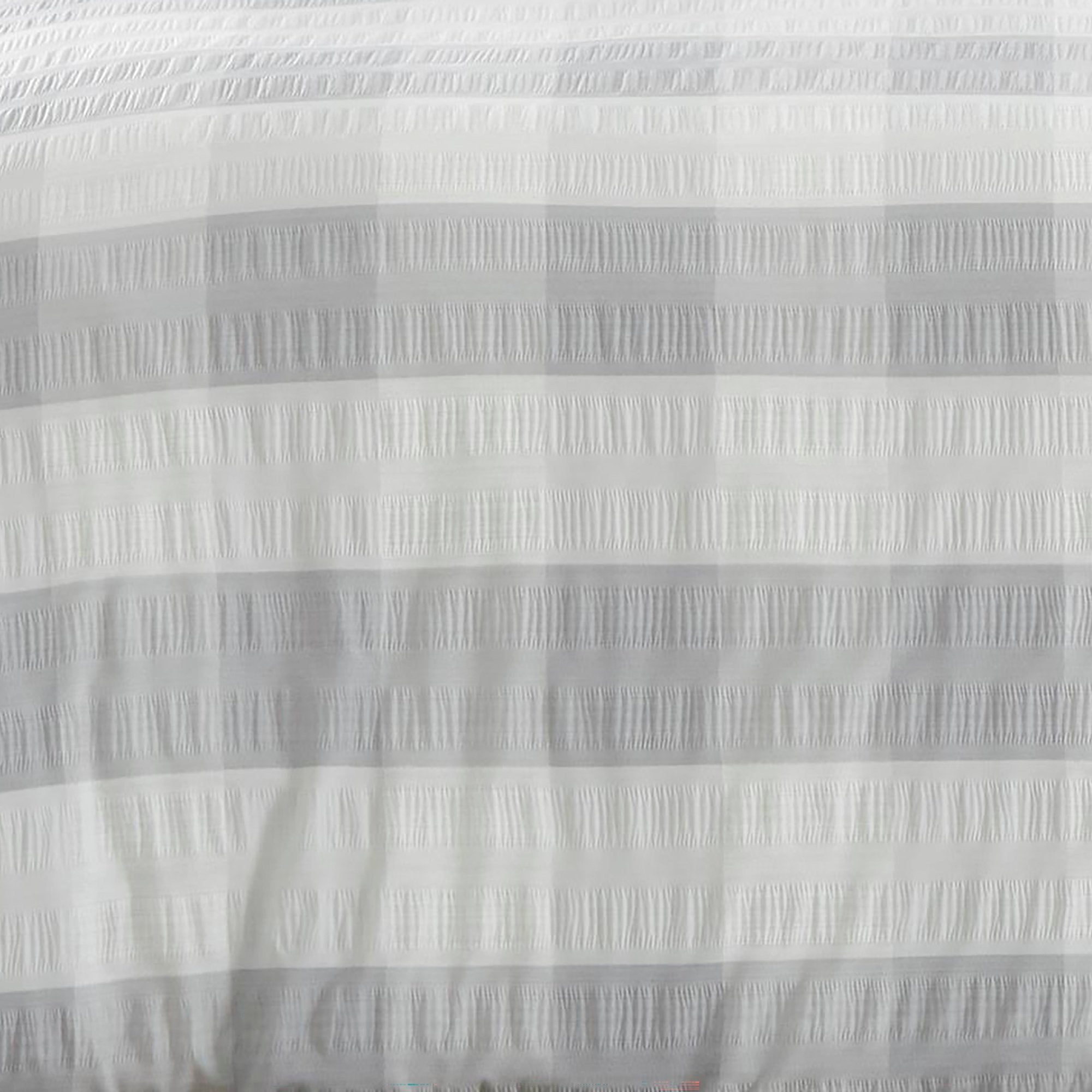 Duvet Cover Set Seersucker Gingham by Fusion in Silver