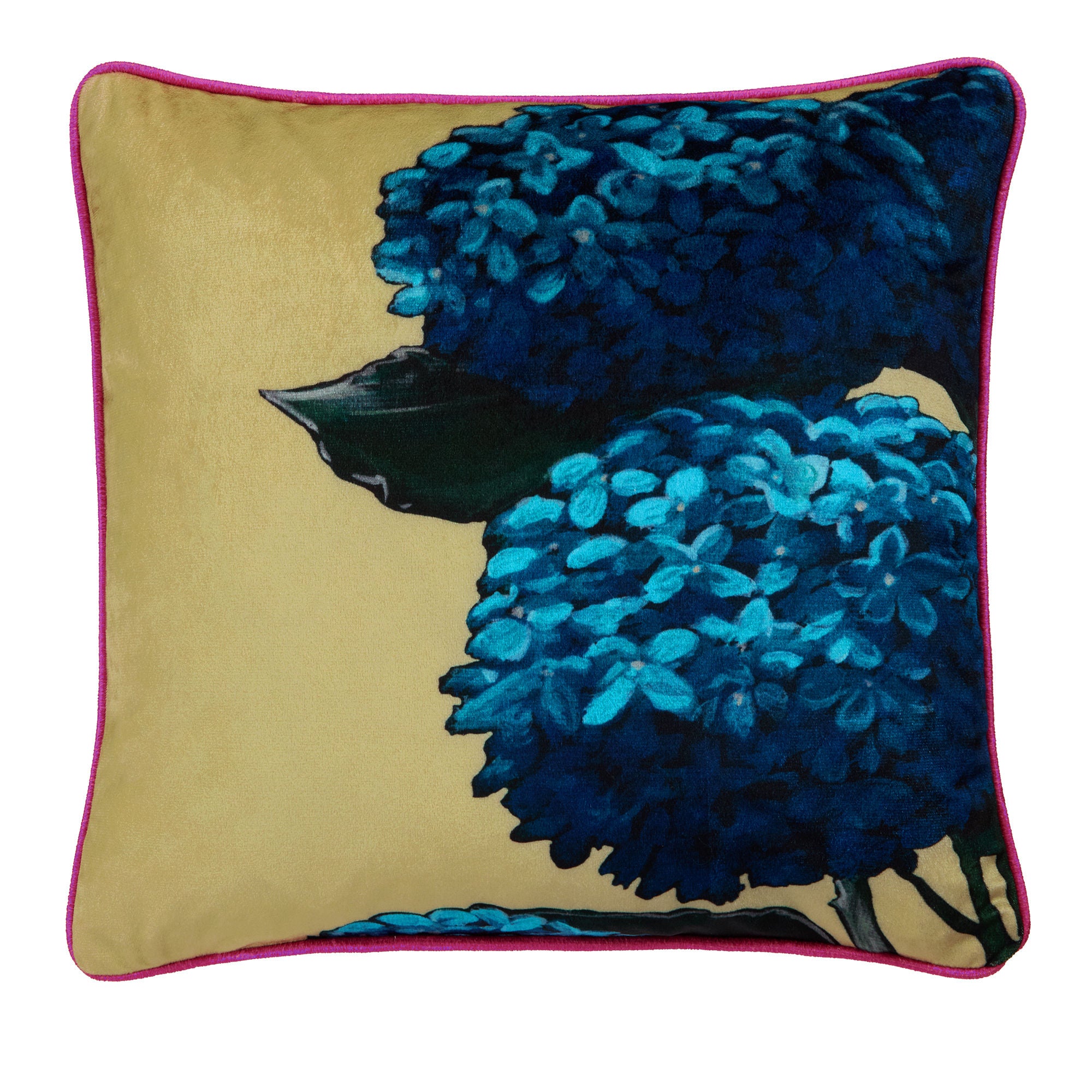 Cushion Hiyah Hydrangea by Laurence Llewelyn-Bowen in Lime