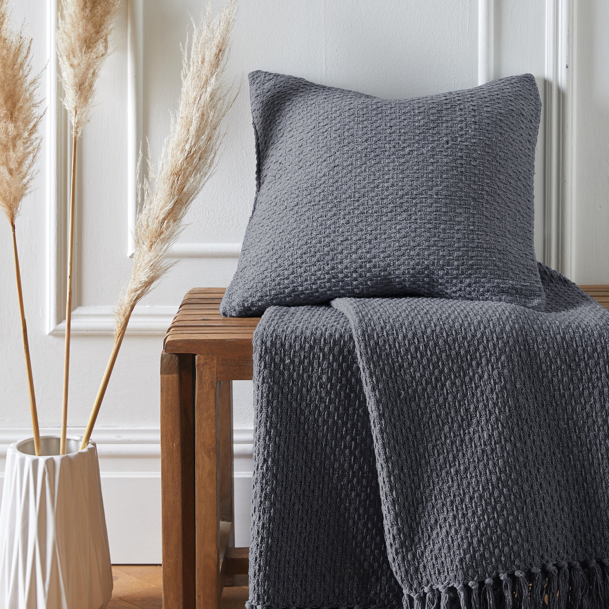 Cushion Hayden by Drift Home in Charcoal