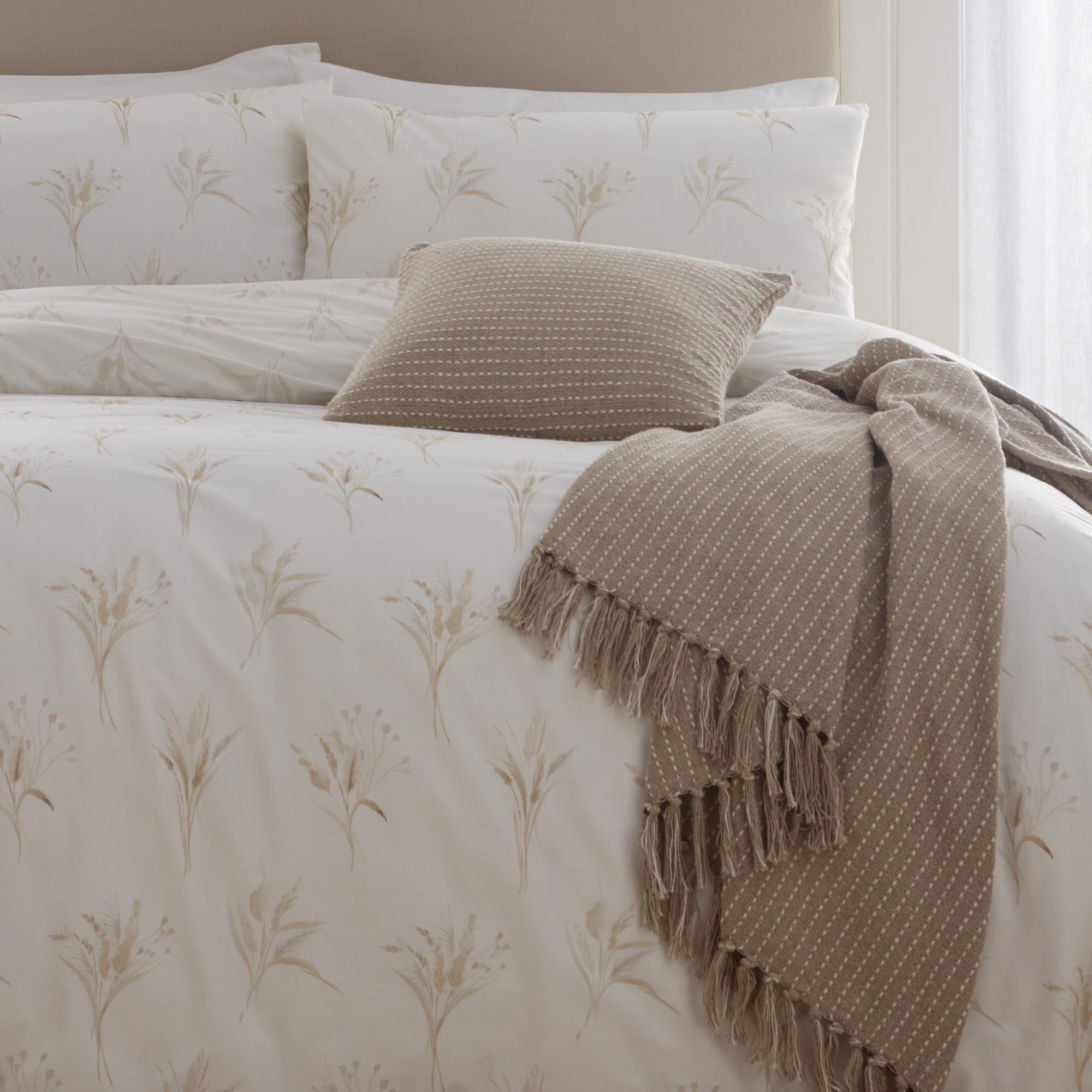 Duvet Cover Set Harmony by Drift Home in Natural