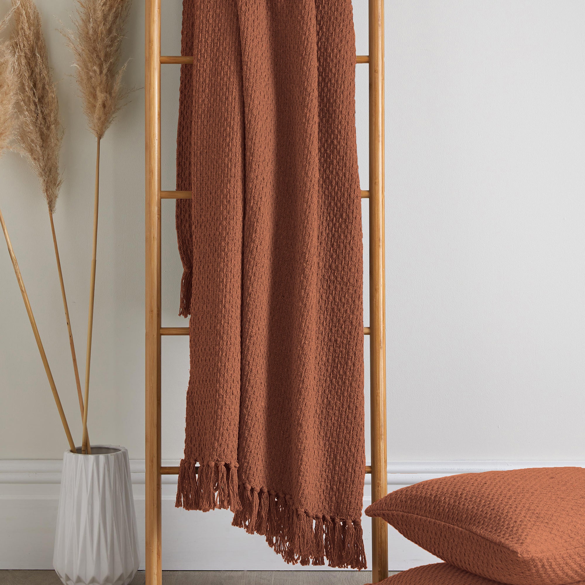 Throw Hayden by Drift Home in Terracotta