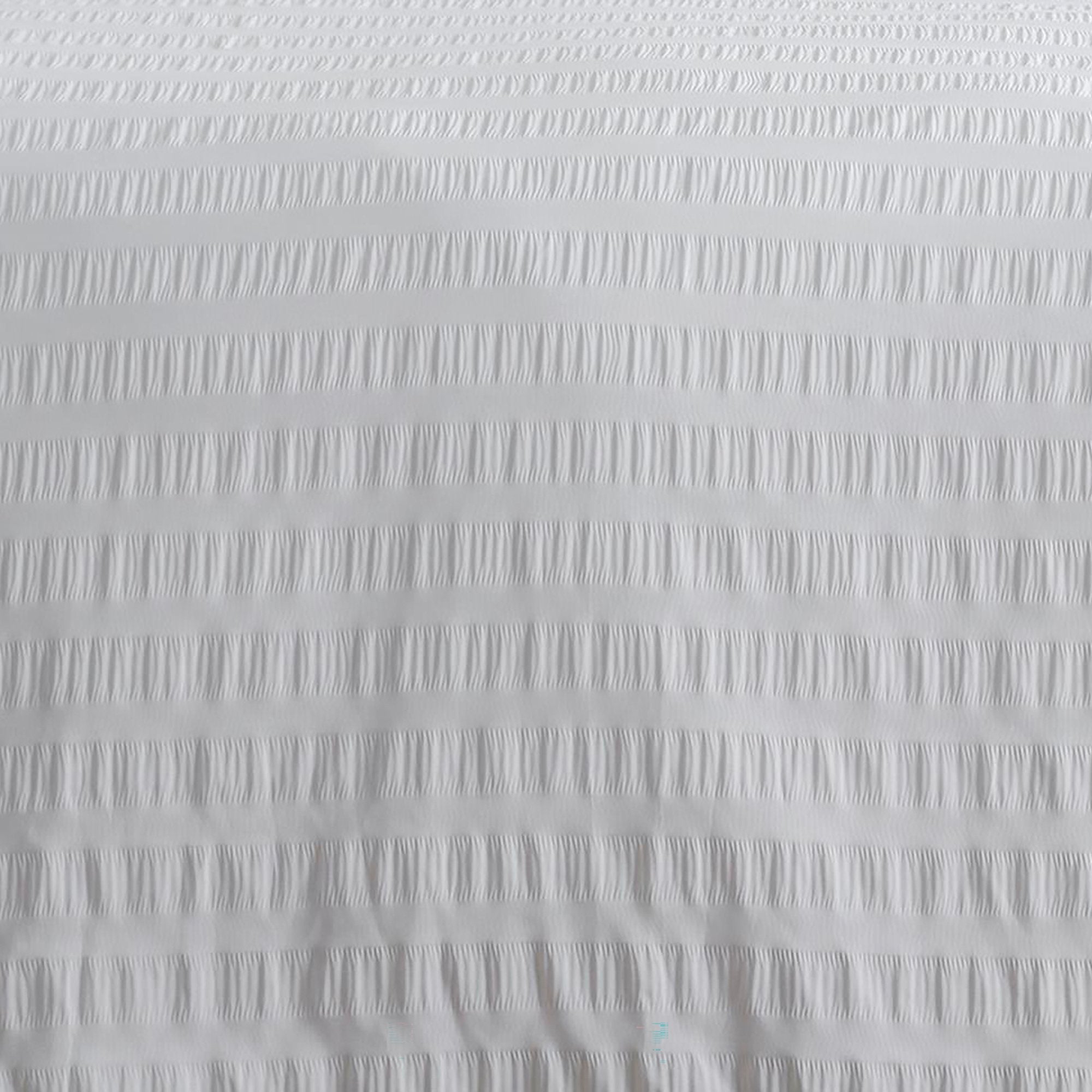 Duvet Cover Set Honley Seersucker by Serene in White