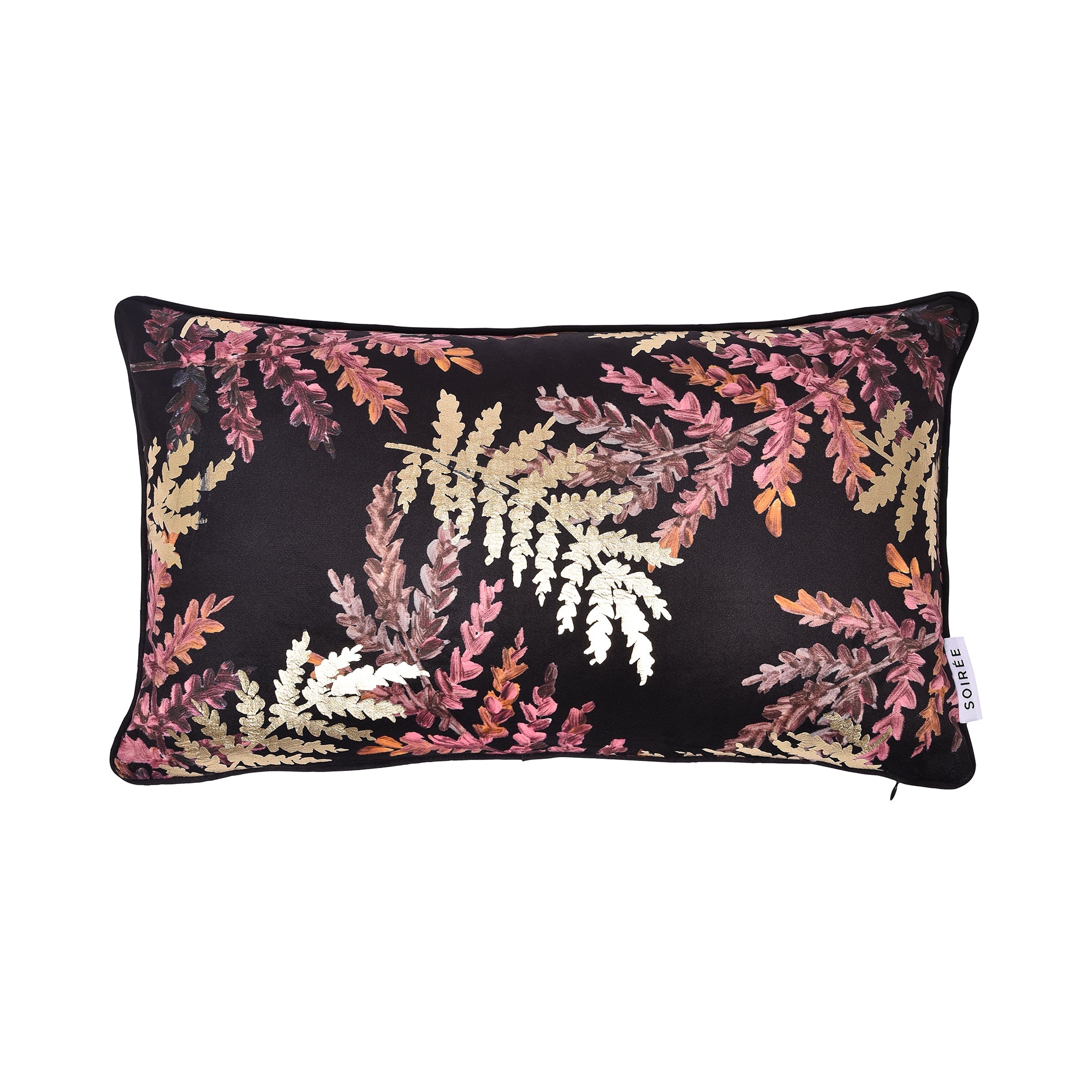 Filled Cushion Josette by Soiree in Black