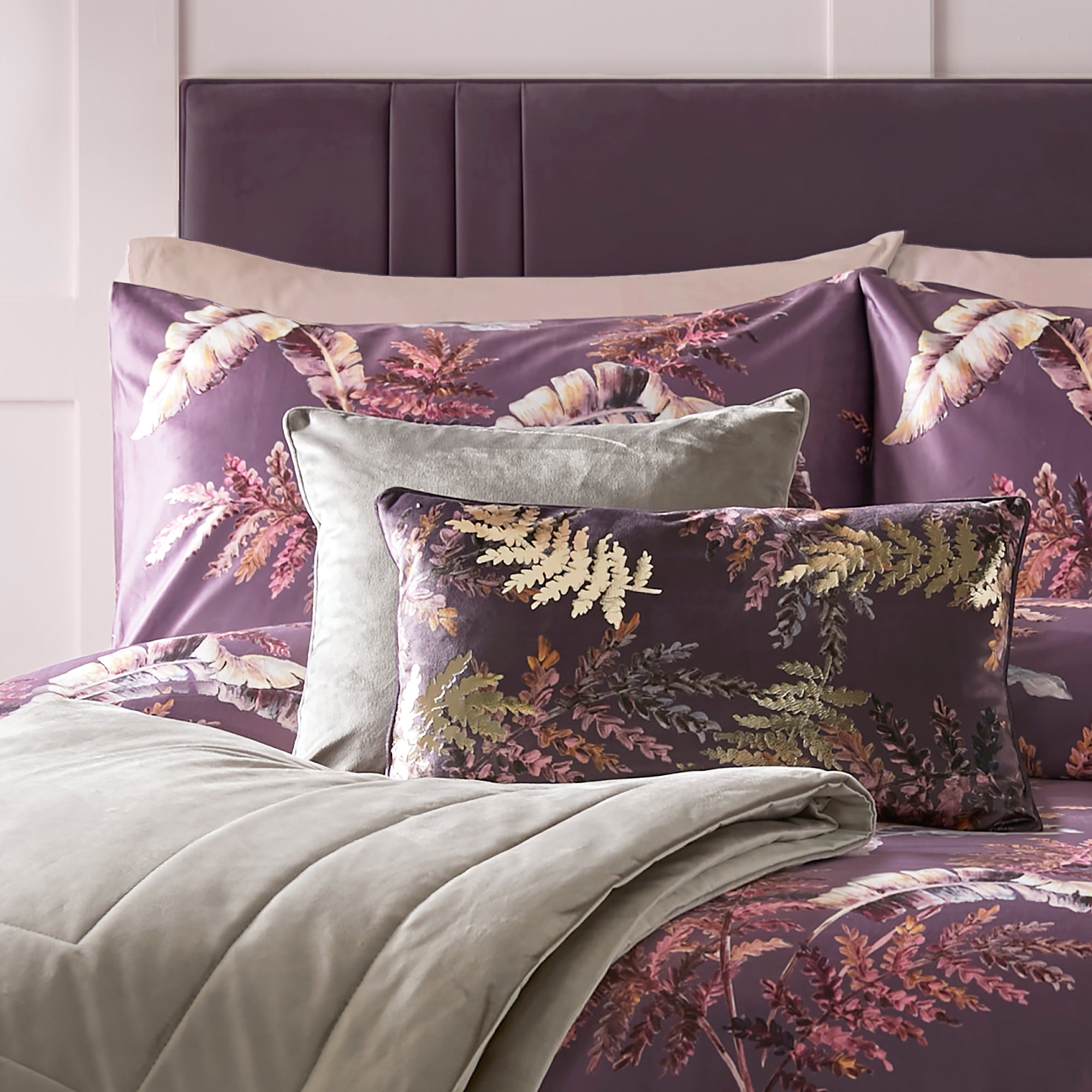 Cushion Cover Josette by Soiree in Mauve