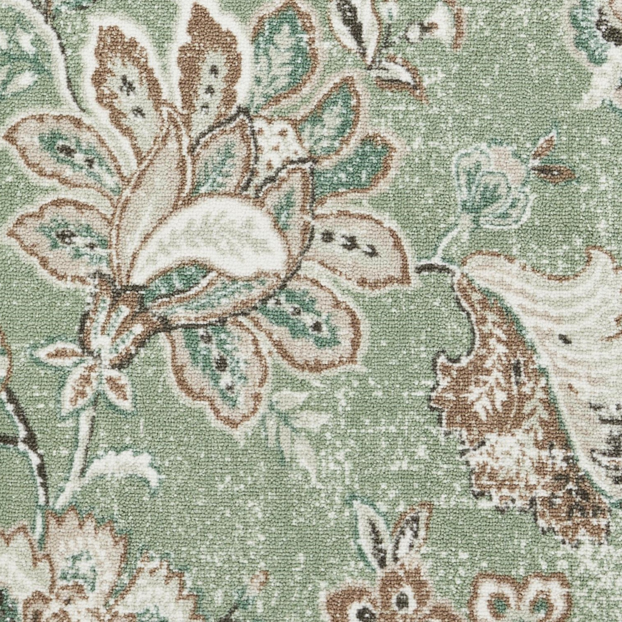 Washable Rug Keats by Dreams & Drapes Design in Green