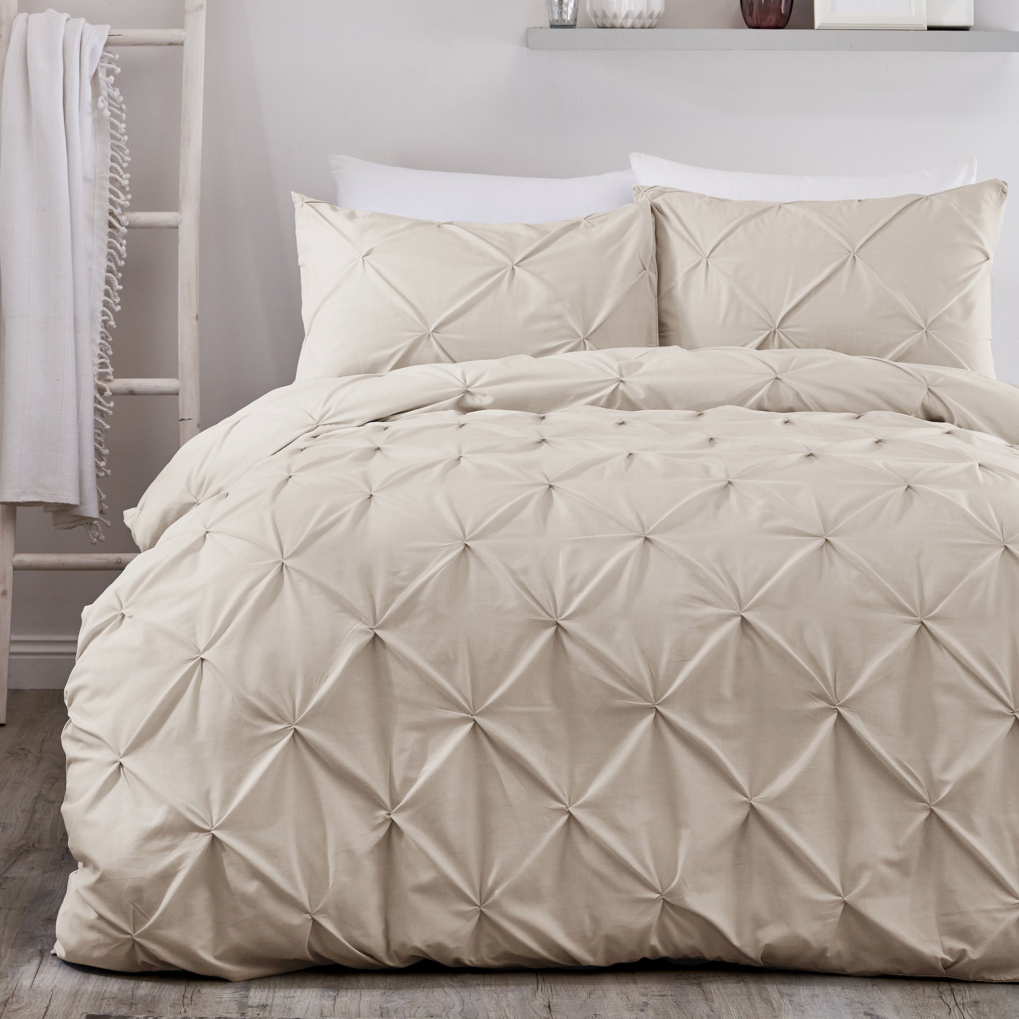 Duvet Cover Set Lara by Serene in Natural