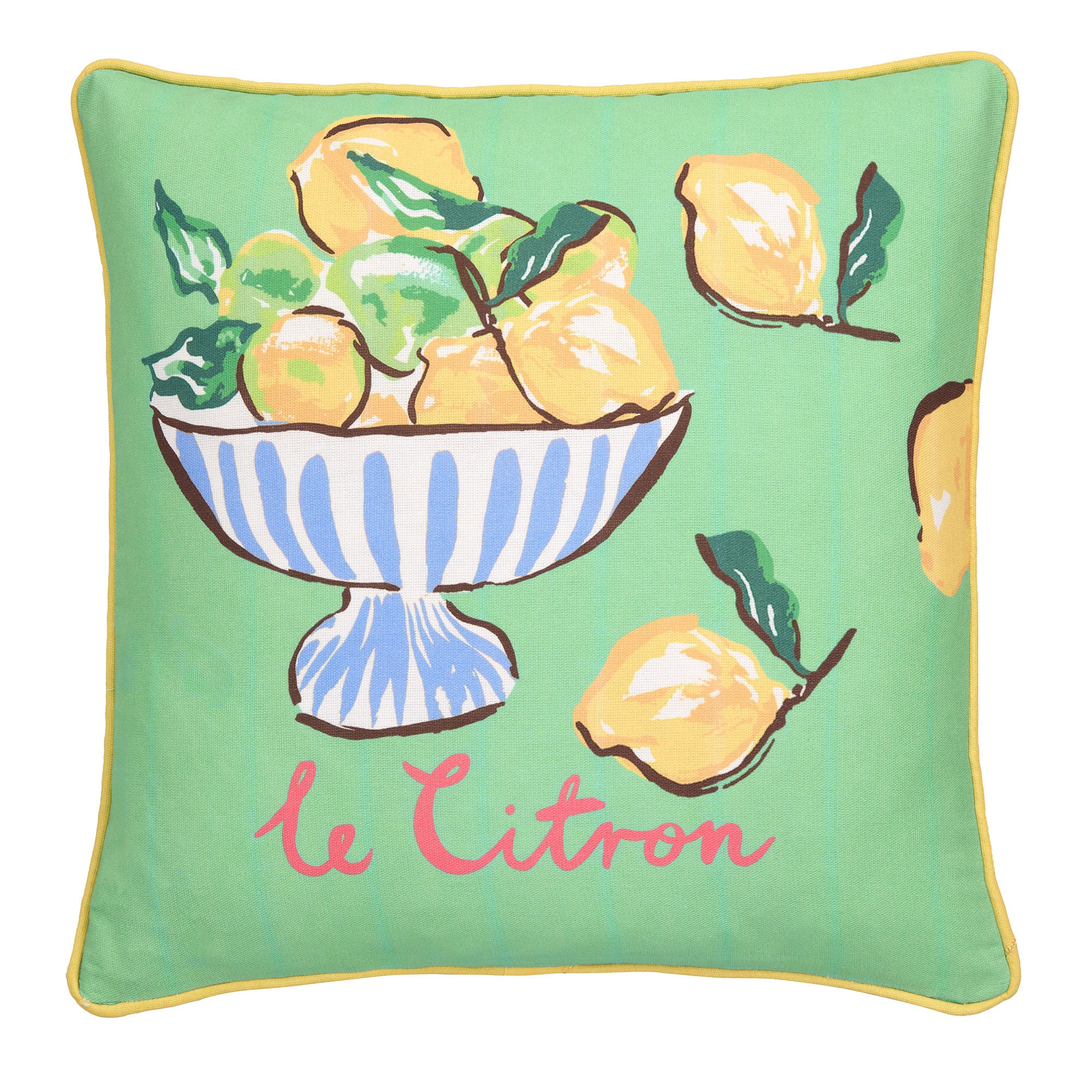 Cushion Lemon Fruit Bowl Outdoor by Fusion in Multi