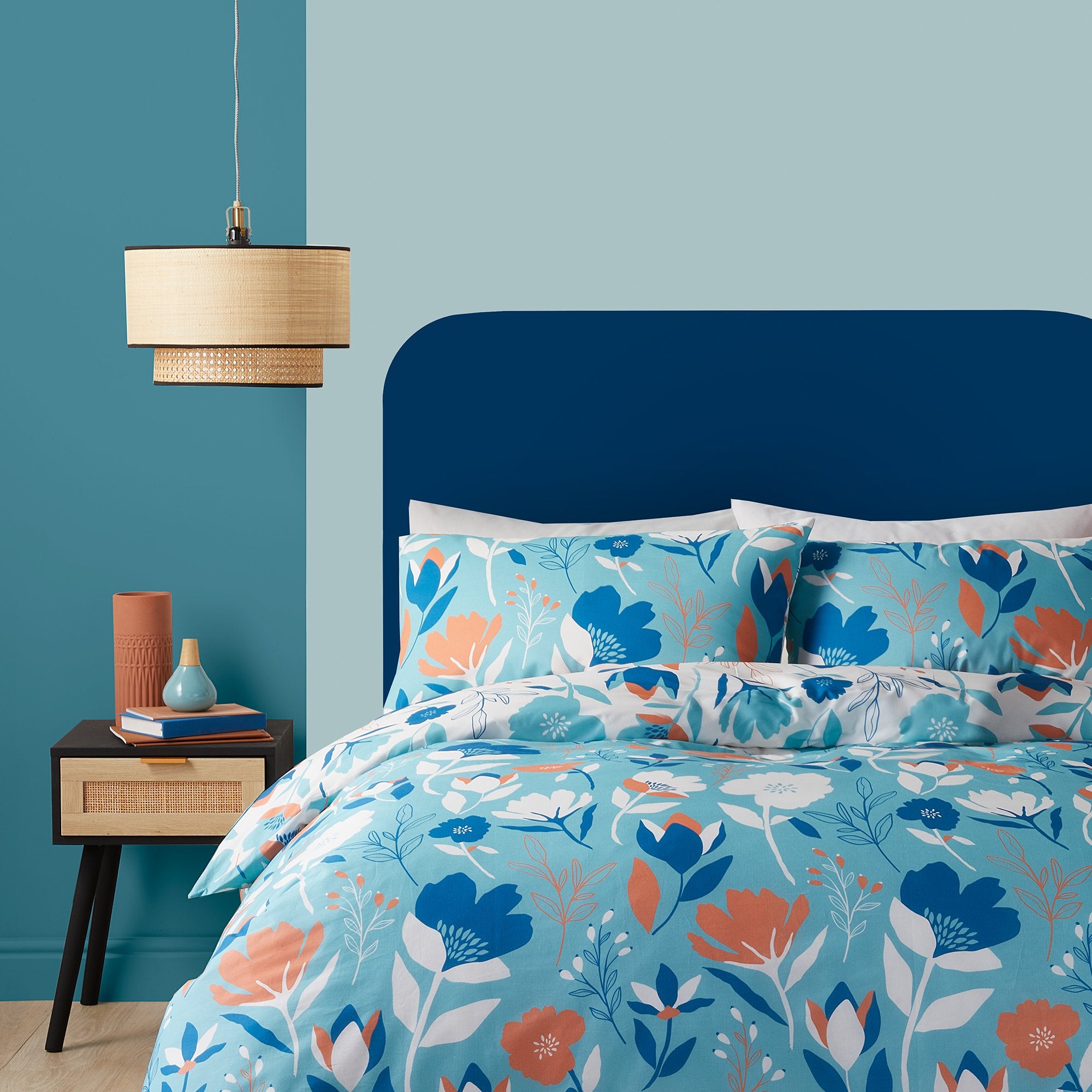 Duvet Cover Set Luna by Fusion in Duck Egg