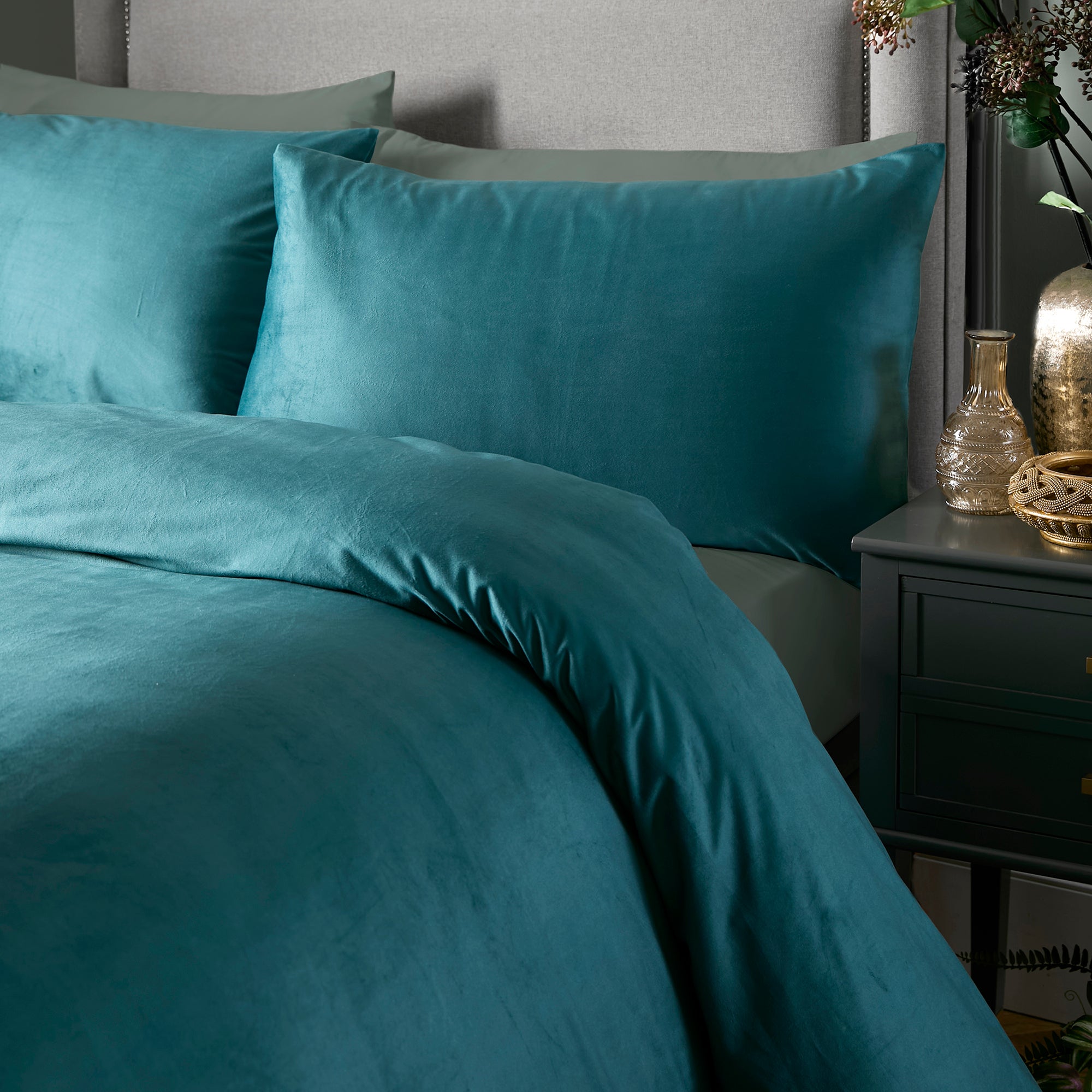 Duvet Cover Set Montrose by Laurence Llewelyn-Bowen in Teal