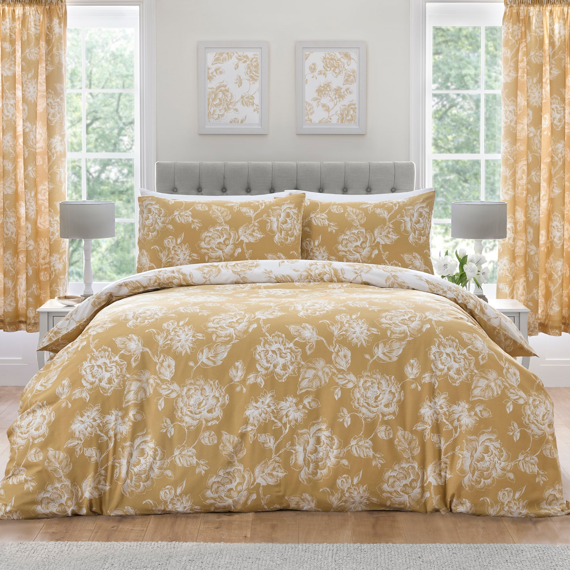 Duvet Cover Set Mishka by Dreams & Drapes Design in Gold