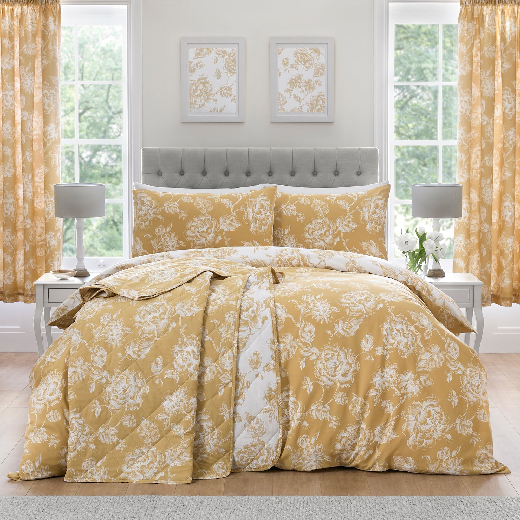 Duvet Cover Set Mishka by Dreams & Drapes Design in Gold