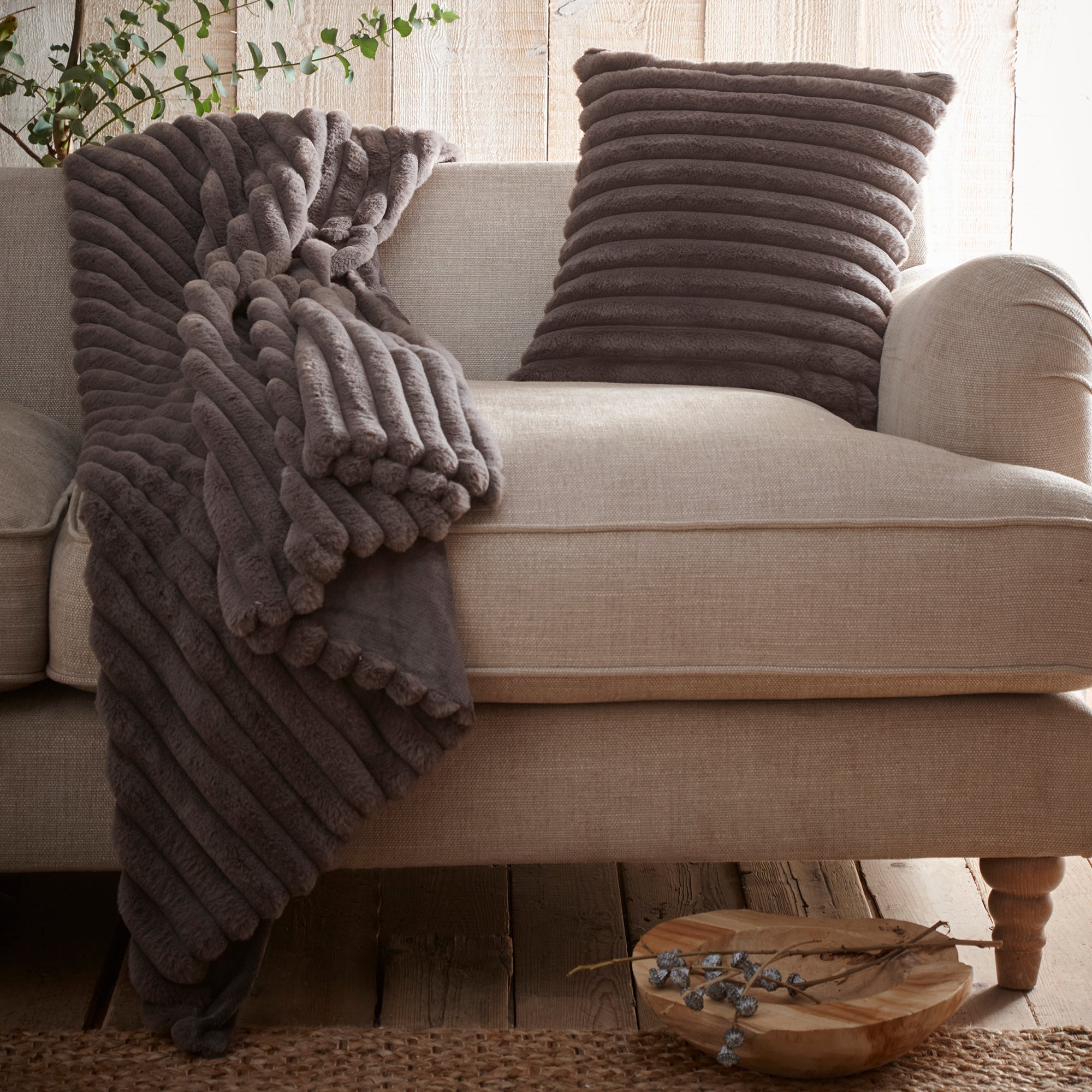 Cushion Morritz by Appletree Hygge in Charcoal