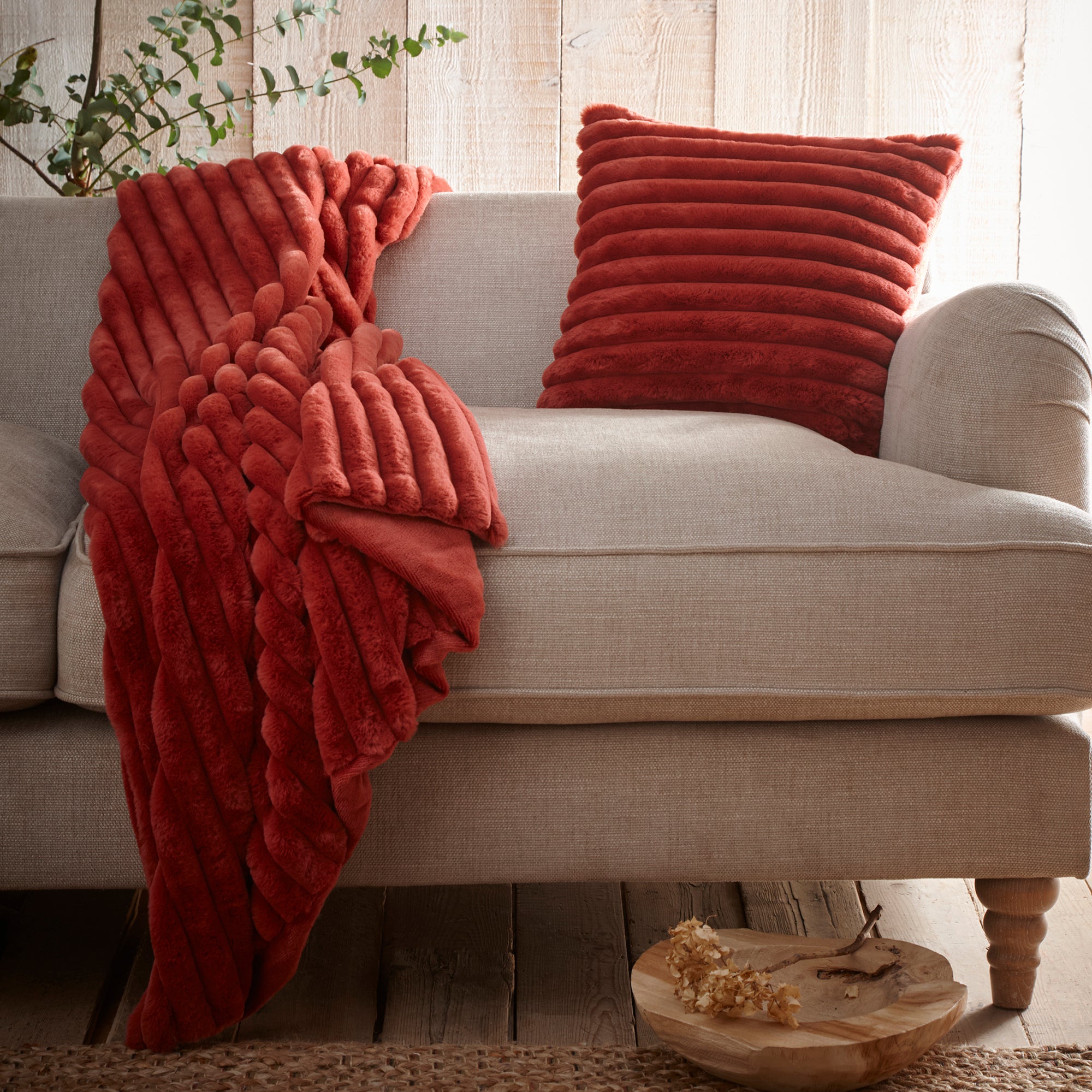 Cushion Morritz by Appletree Hygge in Terracotta