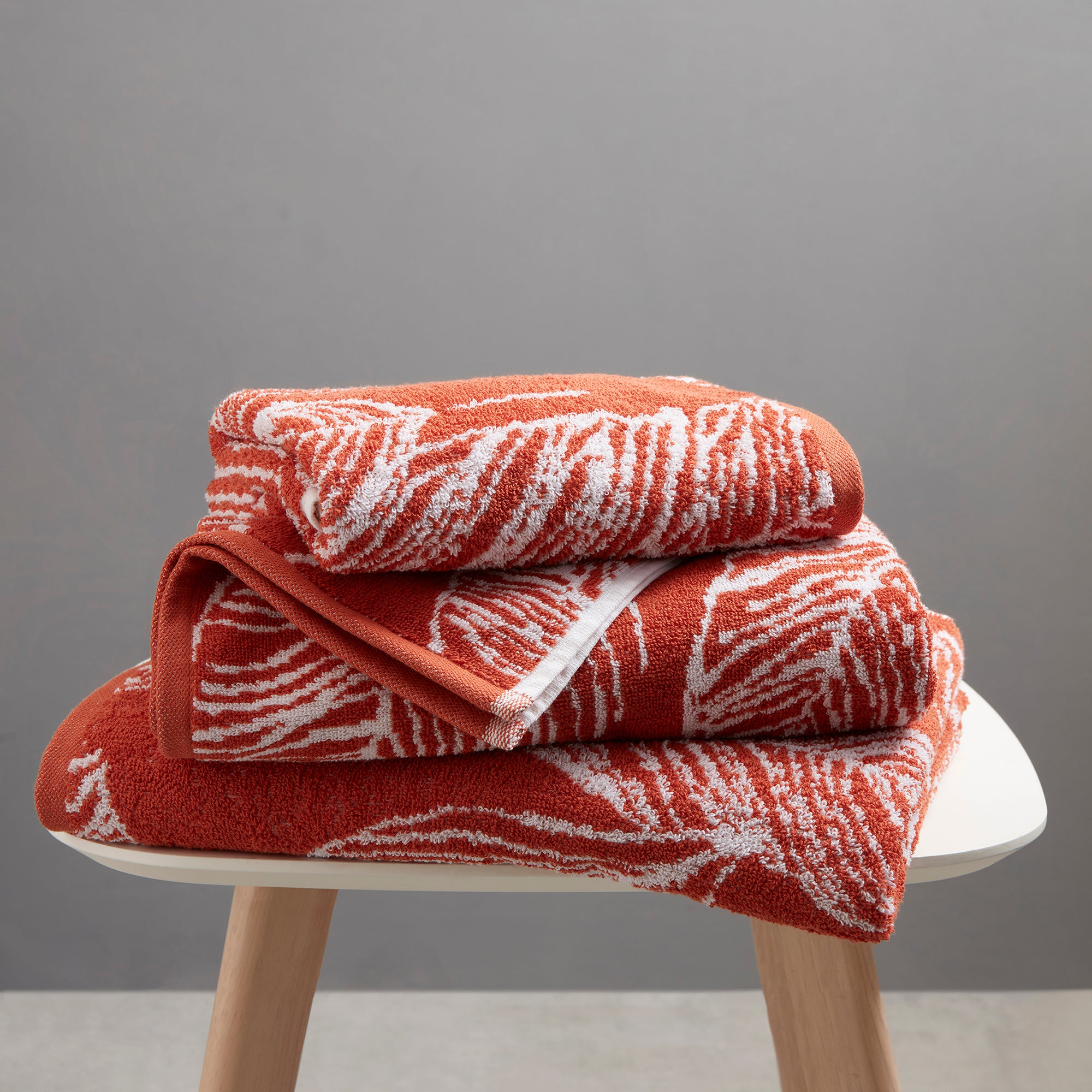 Towels Matteo by Fusion Bathroom in Terracotta