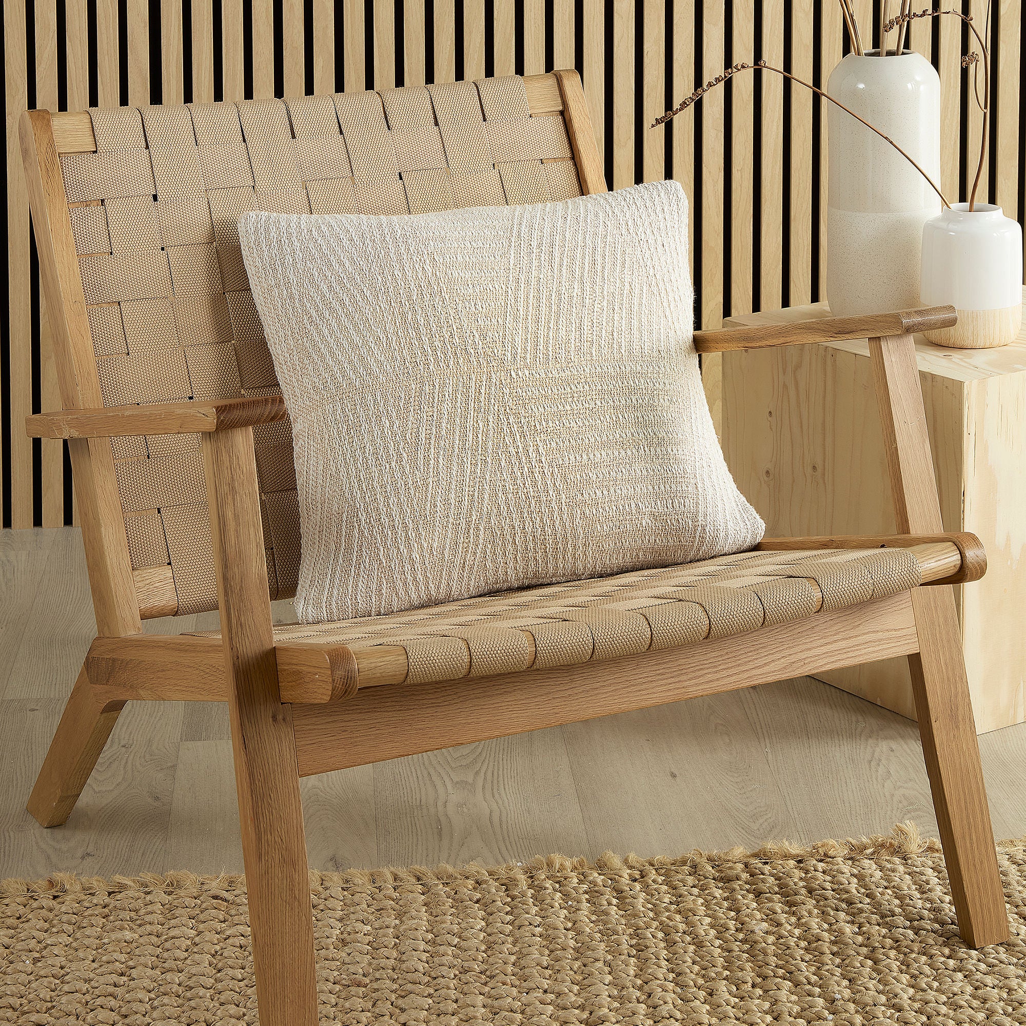 Cushion Myan by Appletree Loft in Natural