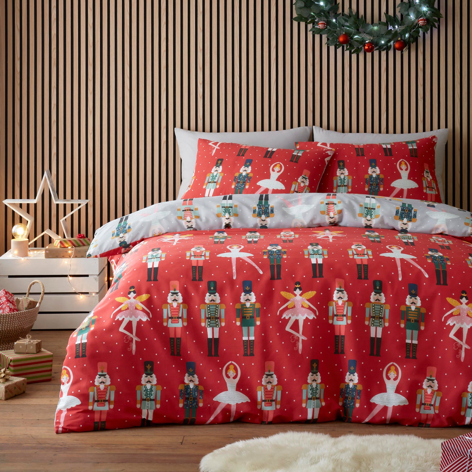 Duvet Cover Set Nutcracker by Fusion in Red
