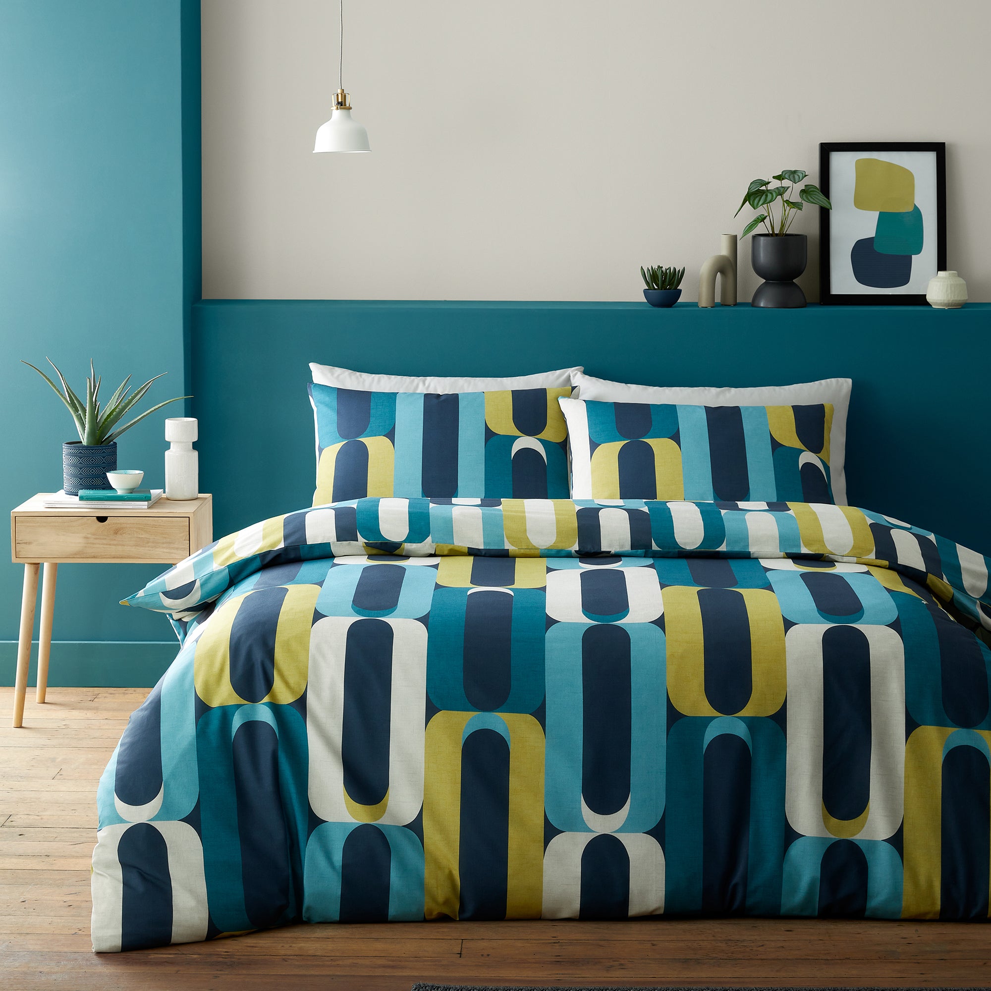 Duvet Cover Set Orea by Fusion in Blue