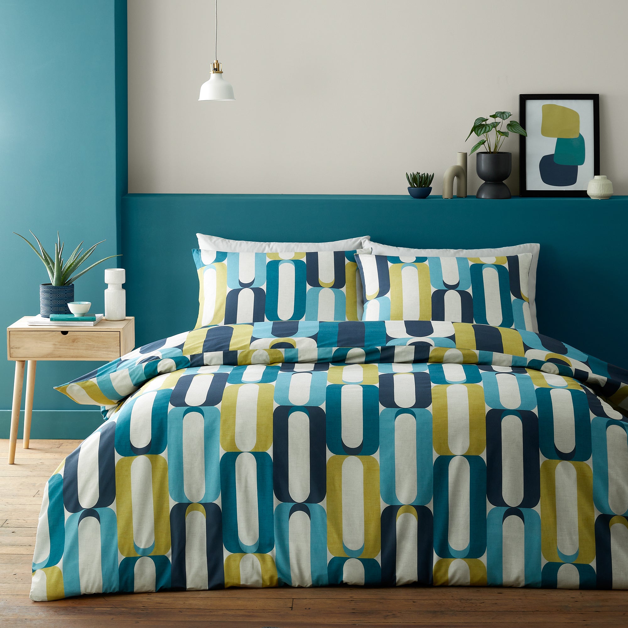 Duvet Cover Set Orea by Fusion in Blue