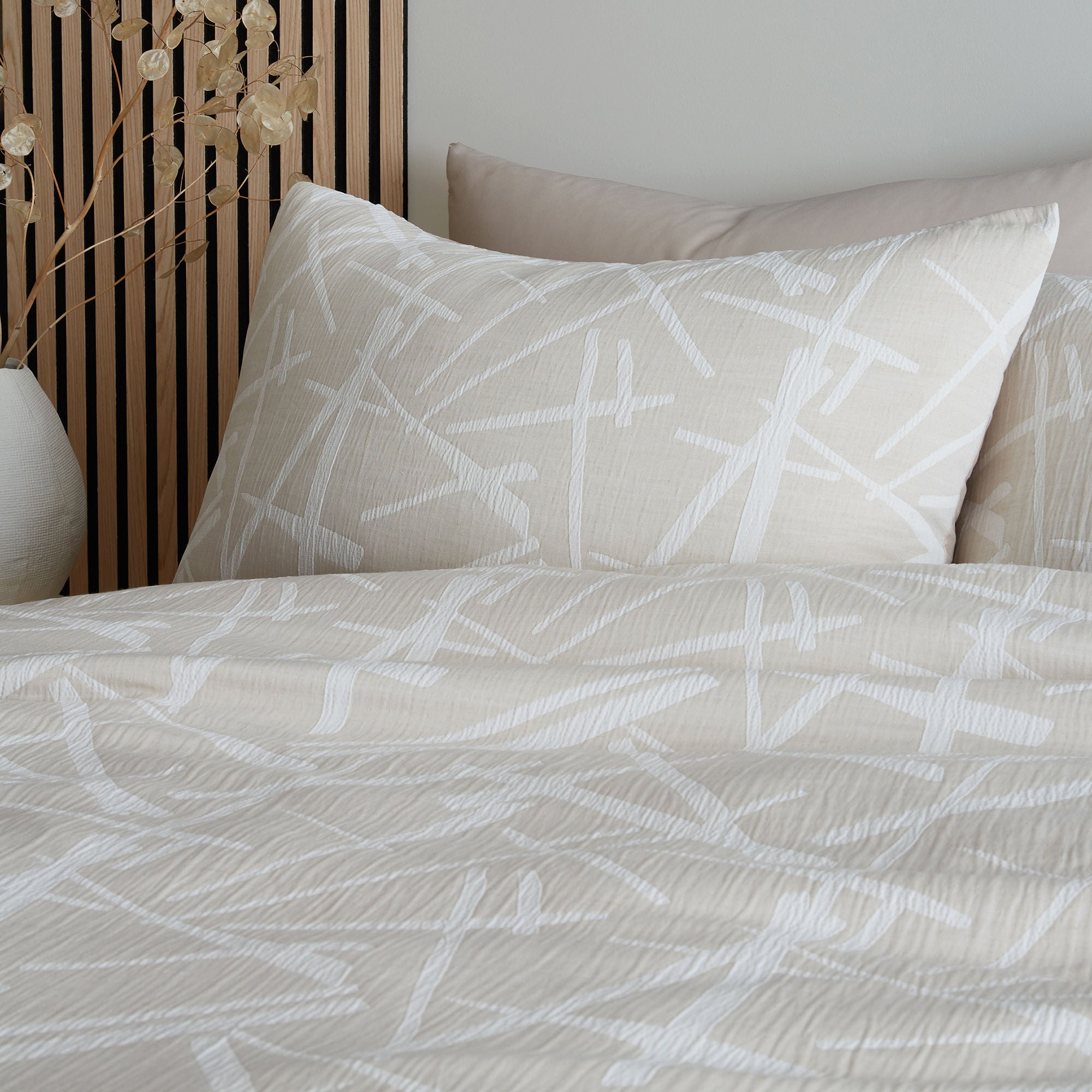 Duvet Cover Set Otto by Appletree Loft in Natural