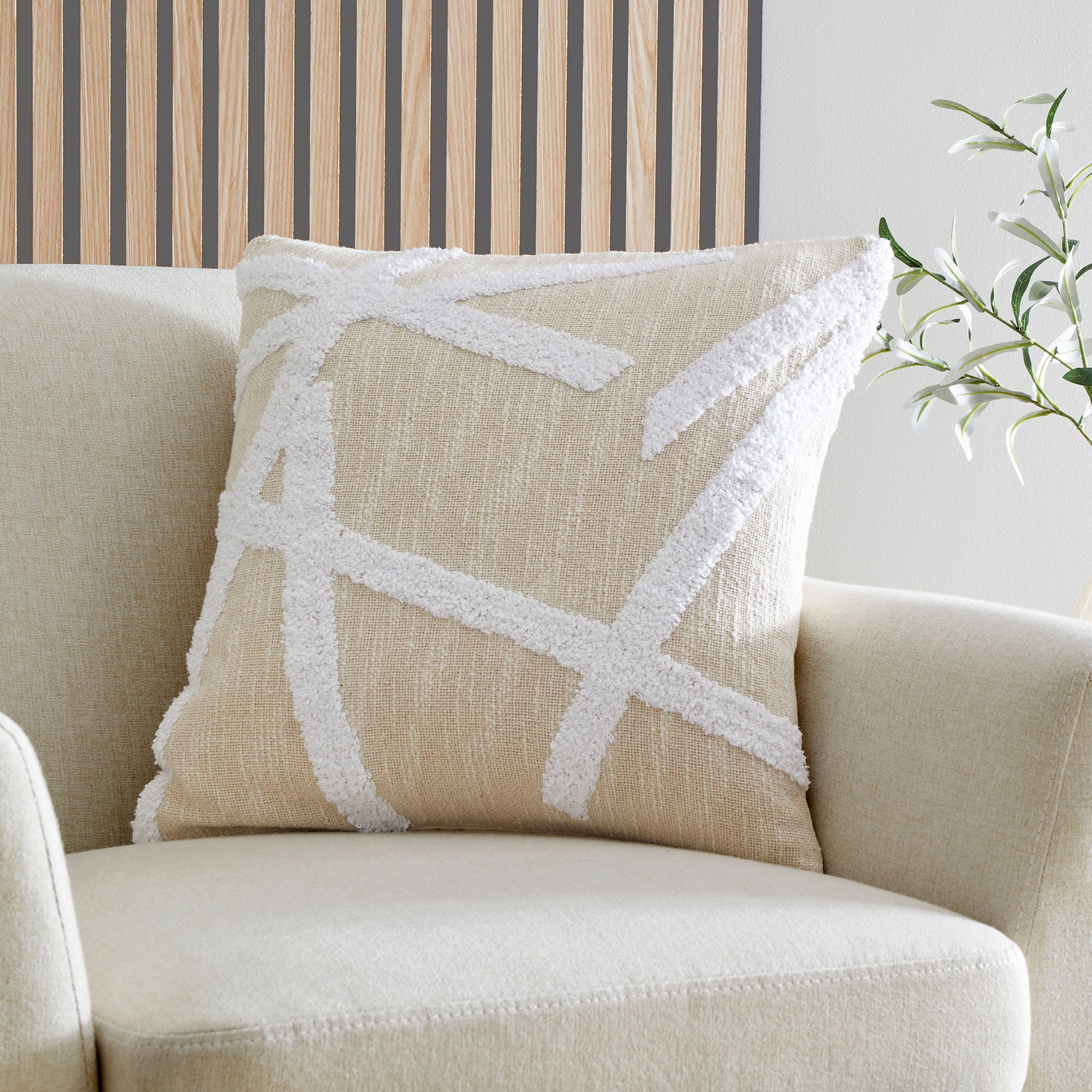 Cushion Otto by Appletree Loft in Natural