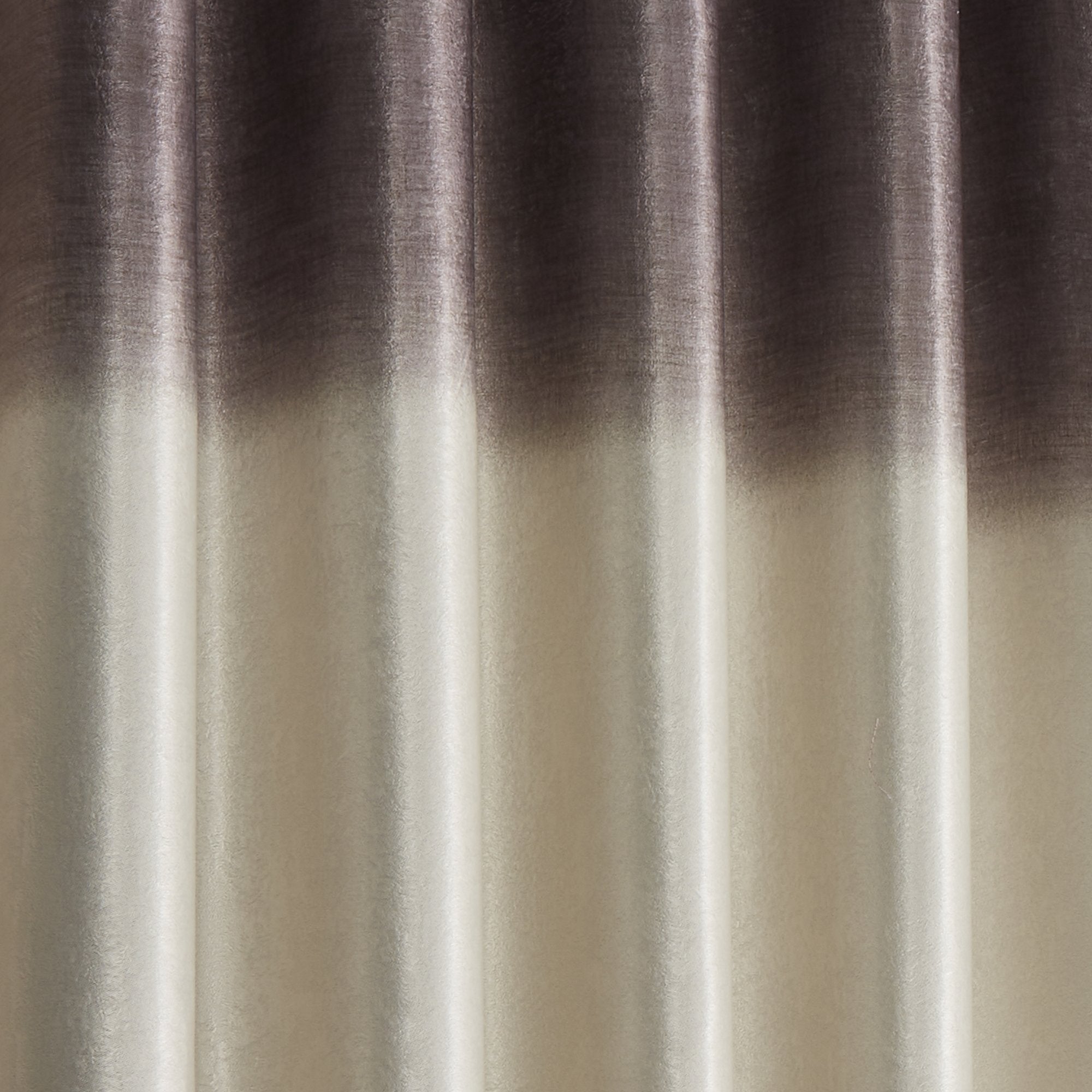 Pair of Eyelet Curtains Ombre Strata by Fusion in Chocolate