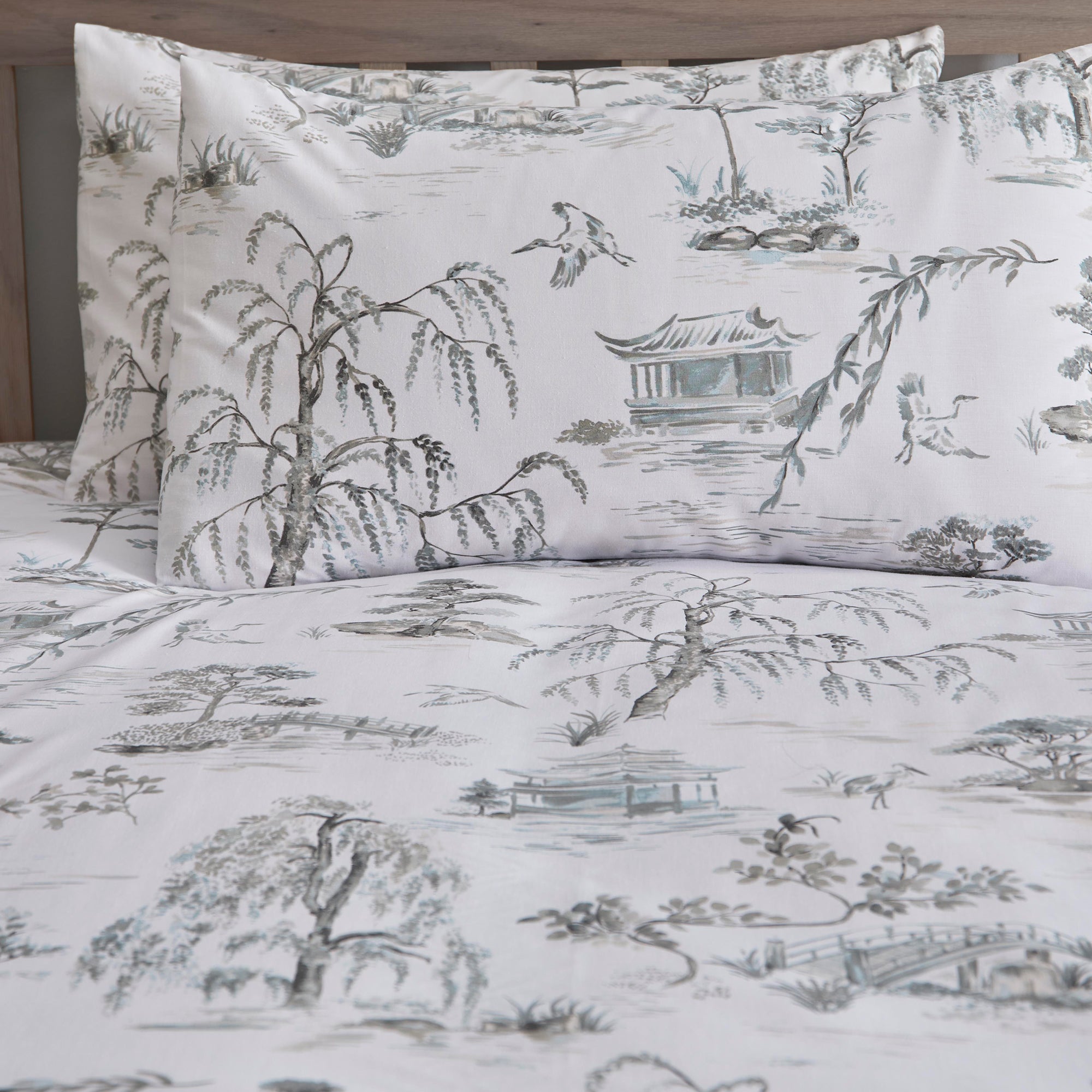 Duvet Cover Set Oriental Garden by D&D Design in Grey