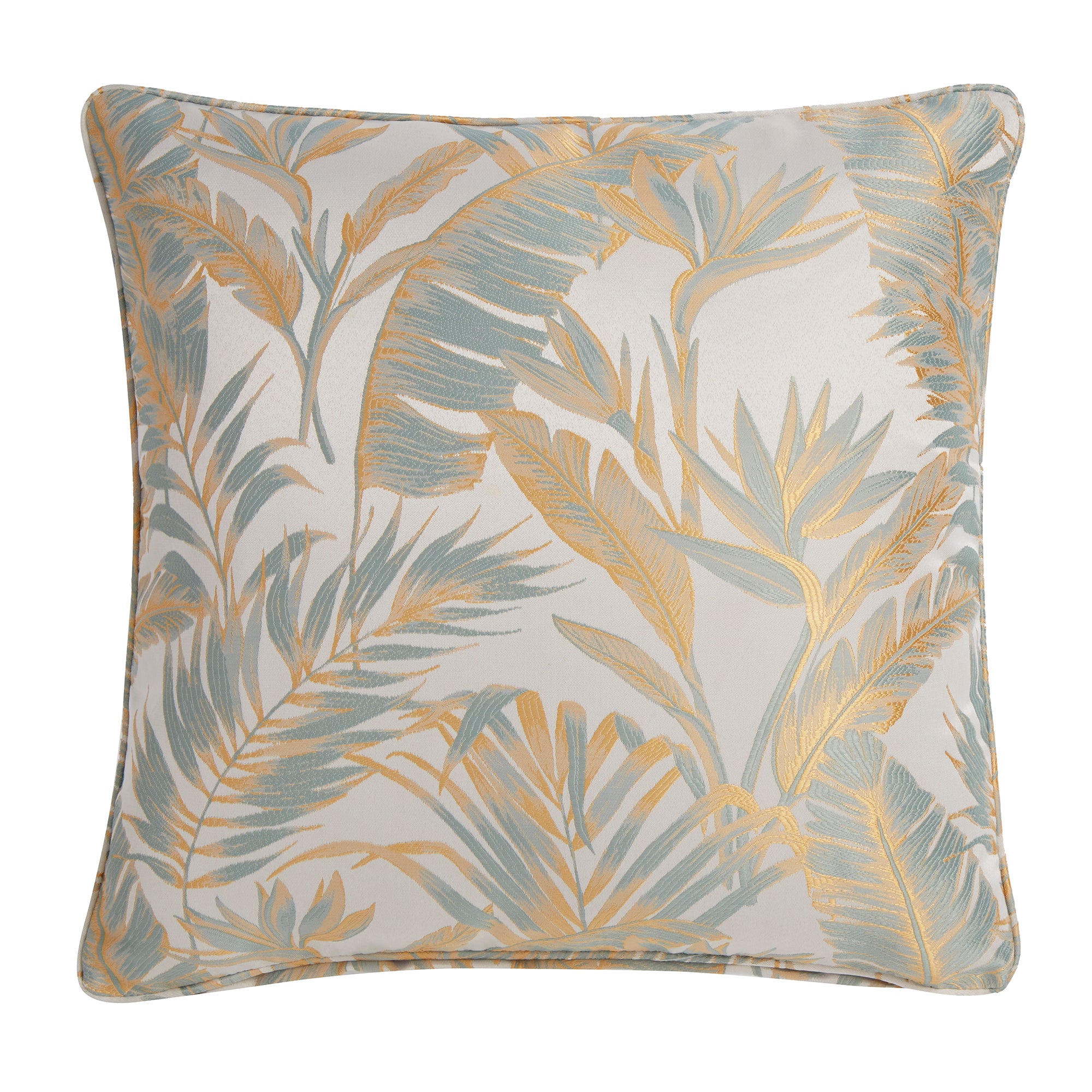 Cushion Paradise Palm by Laurence Llewelyn-Bowen in Duck Egg