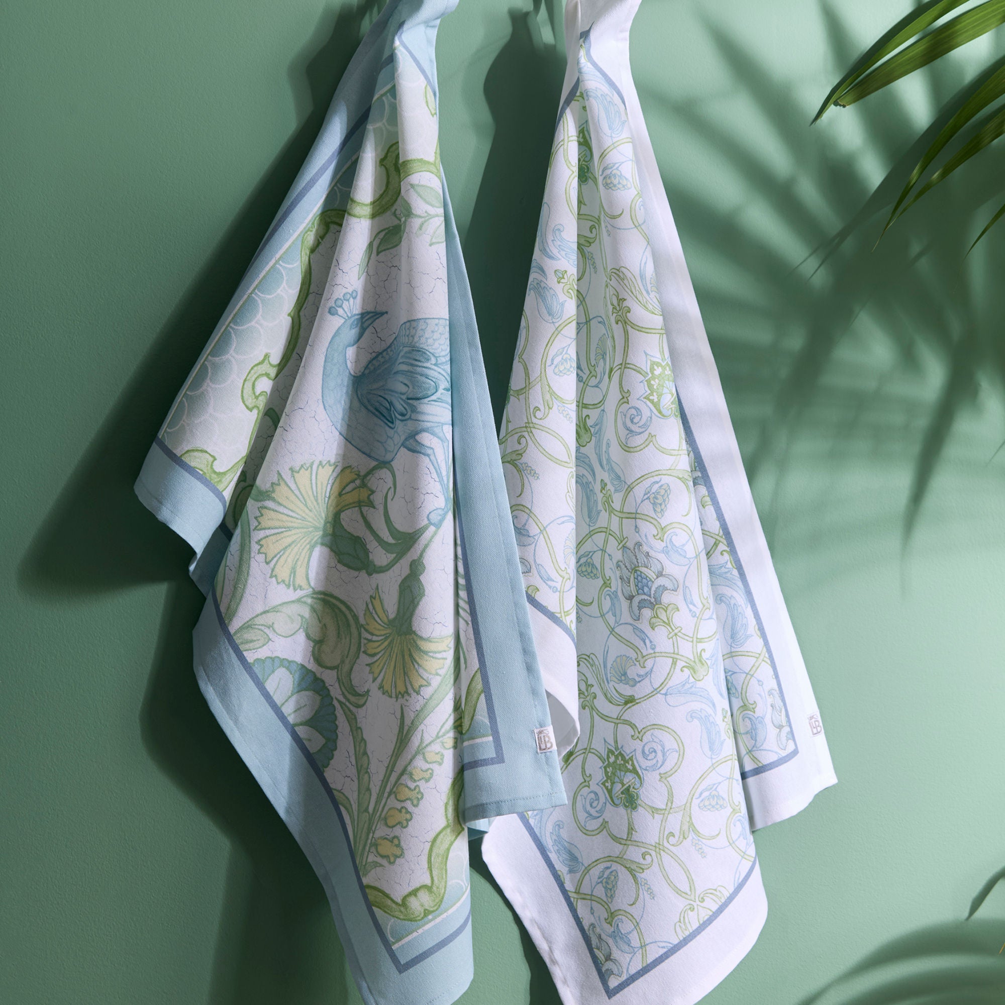 Tea Towel (2 Pack) Palm Court by Laurence Llewelyn-Bowen in Green