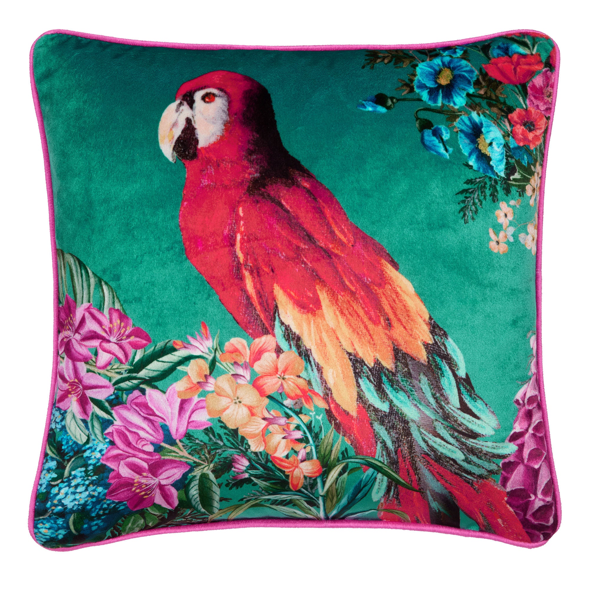 Cushion Polly Amorous by Laurence Llewelyn-Bowen in Teal