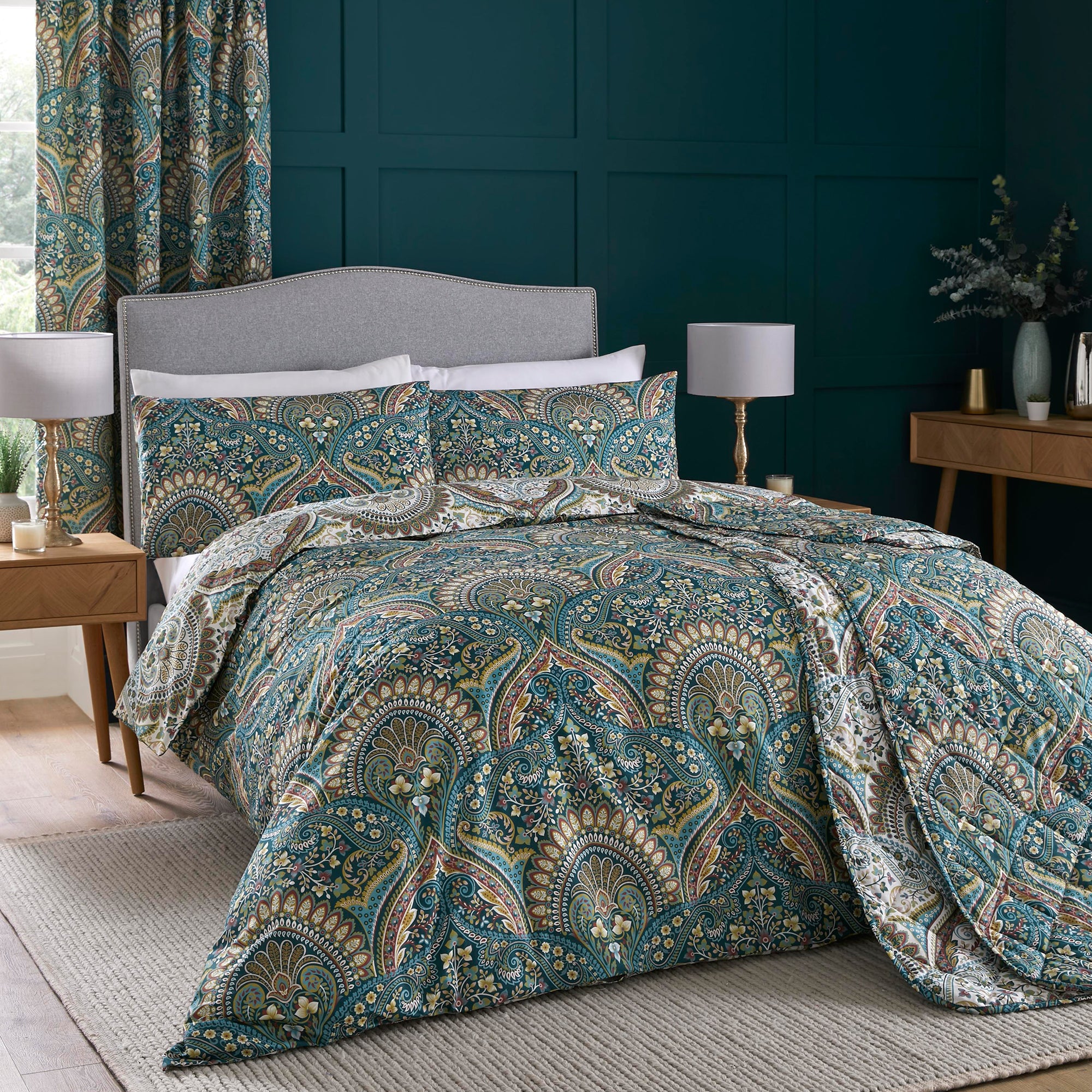 Bedspread Palais by D&D Design in Teal