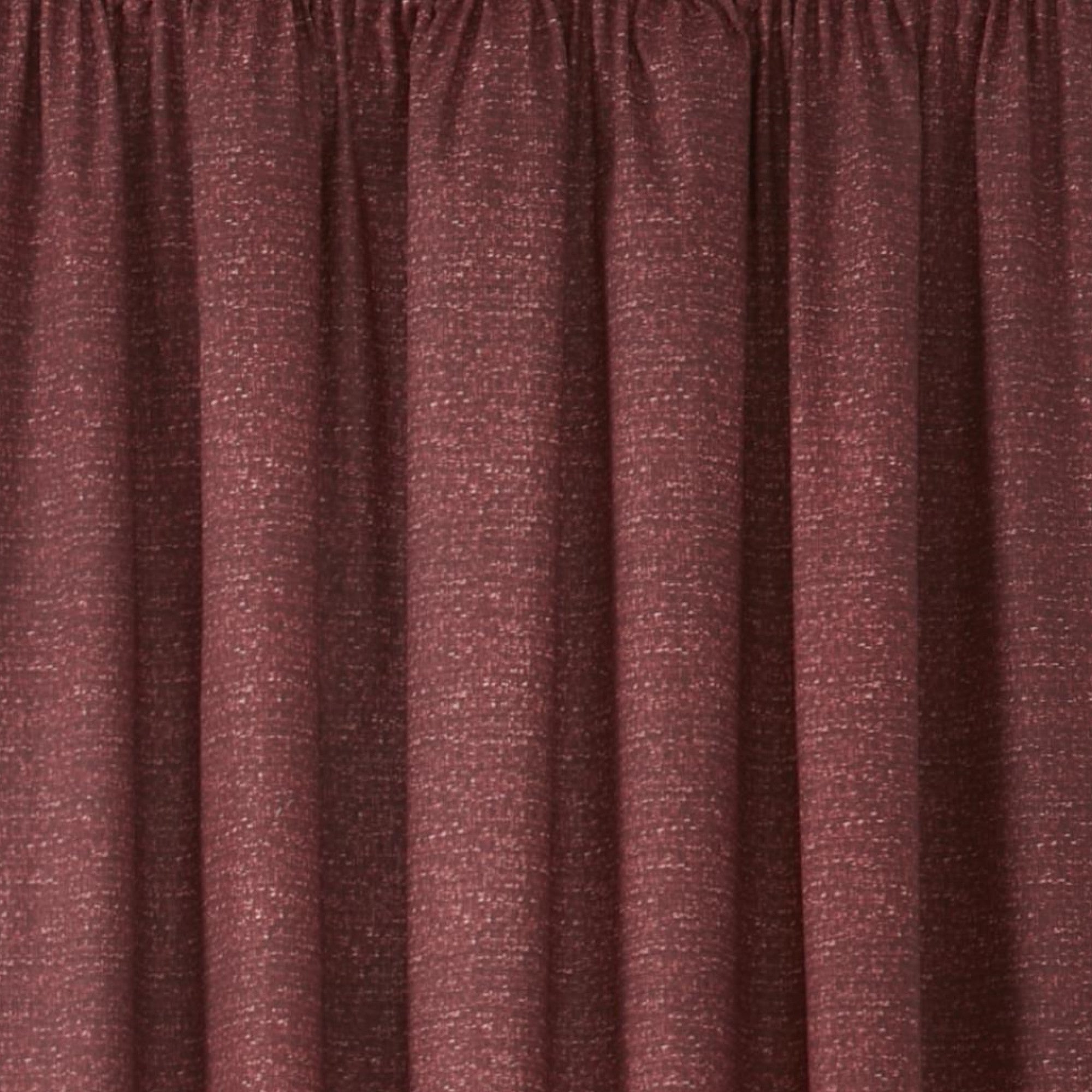 Pair of Pencil Pleat Curtains With Tie-Backs Pembrey by D&D in Red