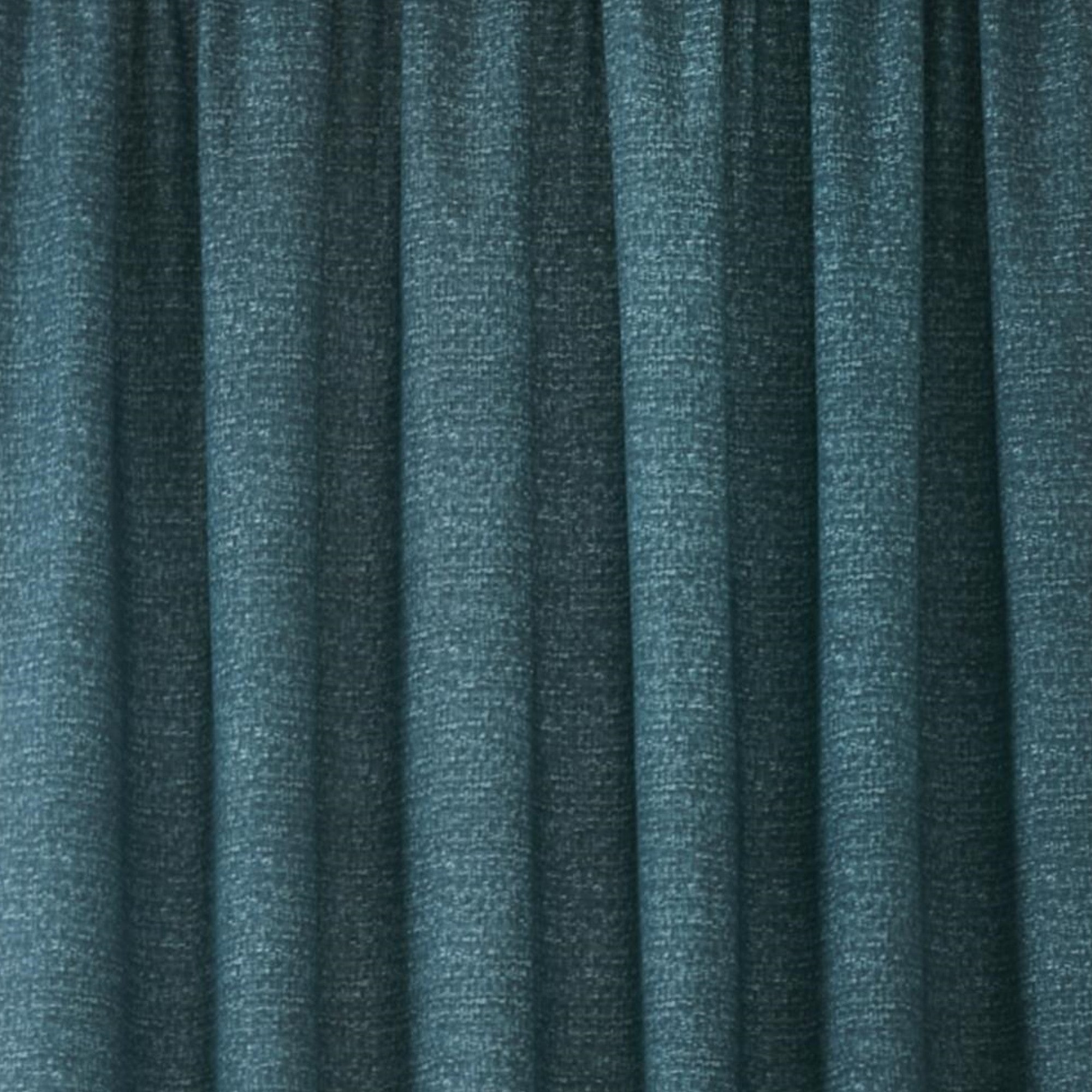 Pair of Pencil Pleat Curtains With Tie-Backs Pembrey by D&D in Teal