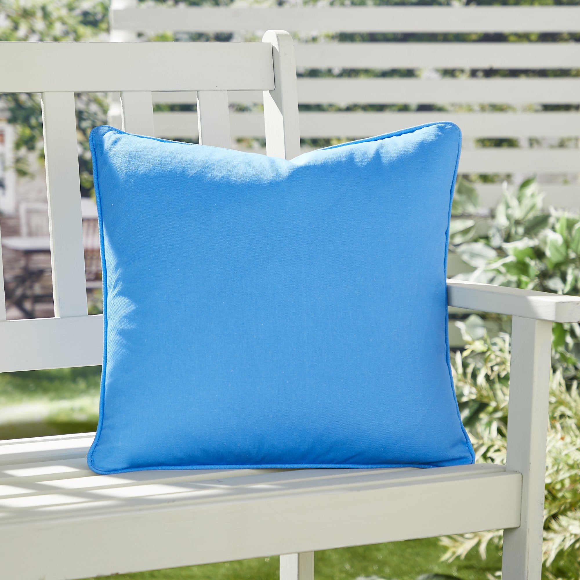 Cushion Plain Outdoor by Fusion in Blue
