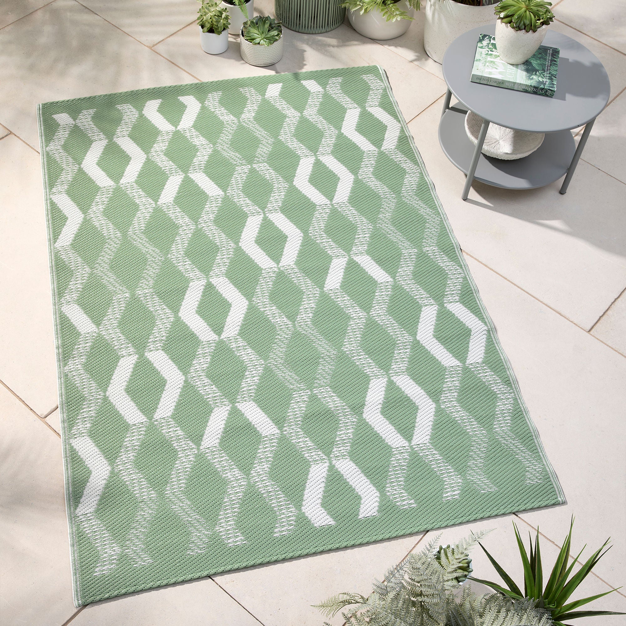 Outdoor Rug Rico Outdoor by Fusion in Green