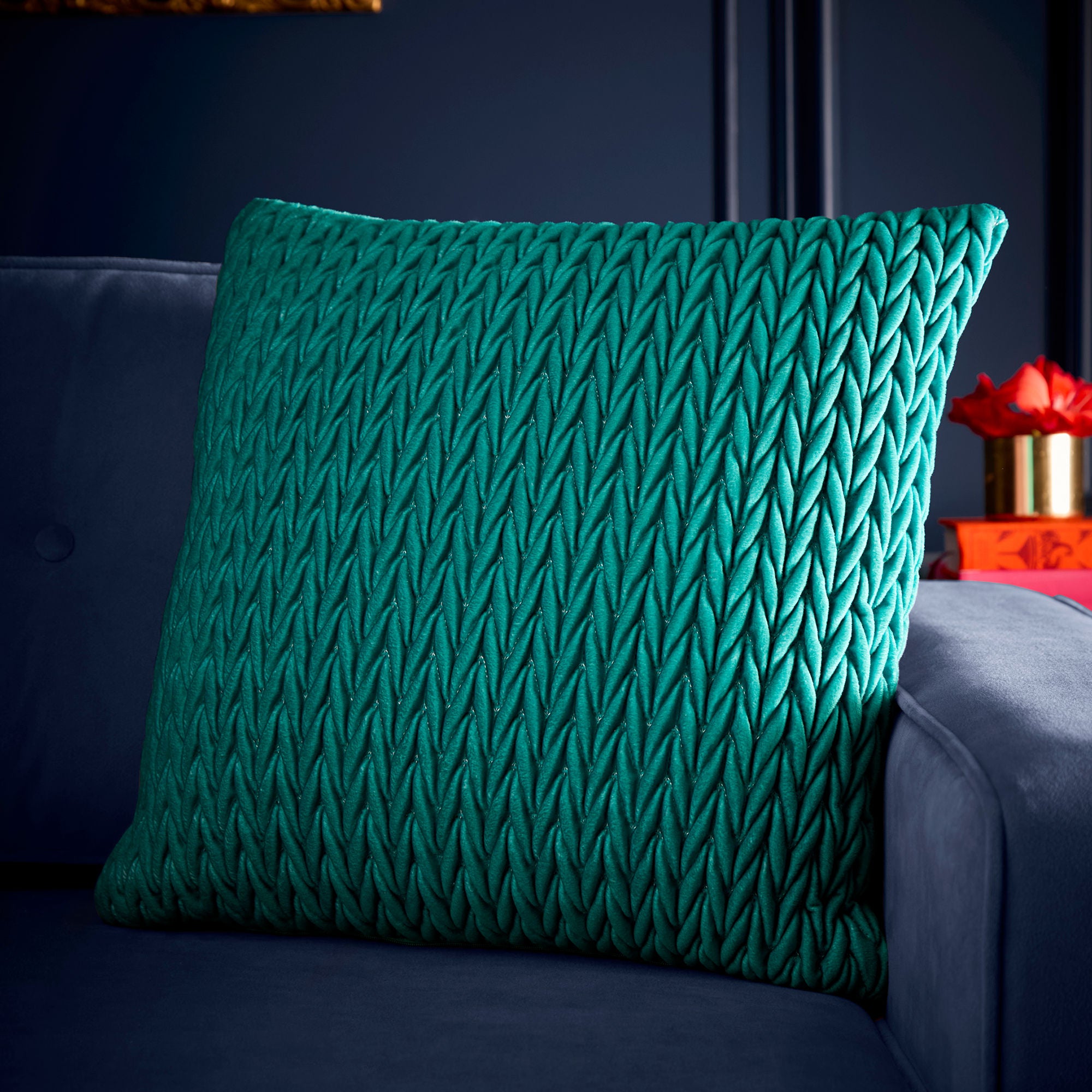 Cushion Amory by Laurence Llewelyn-Bowen in Jade