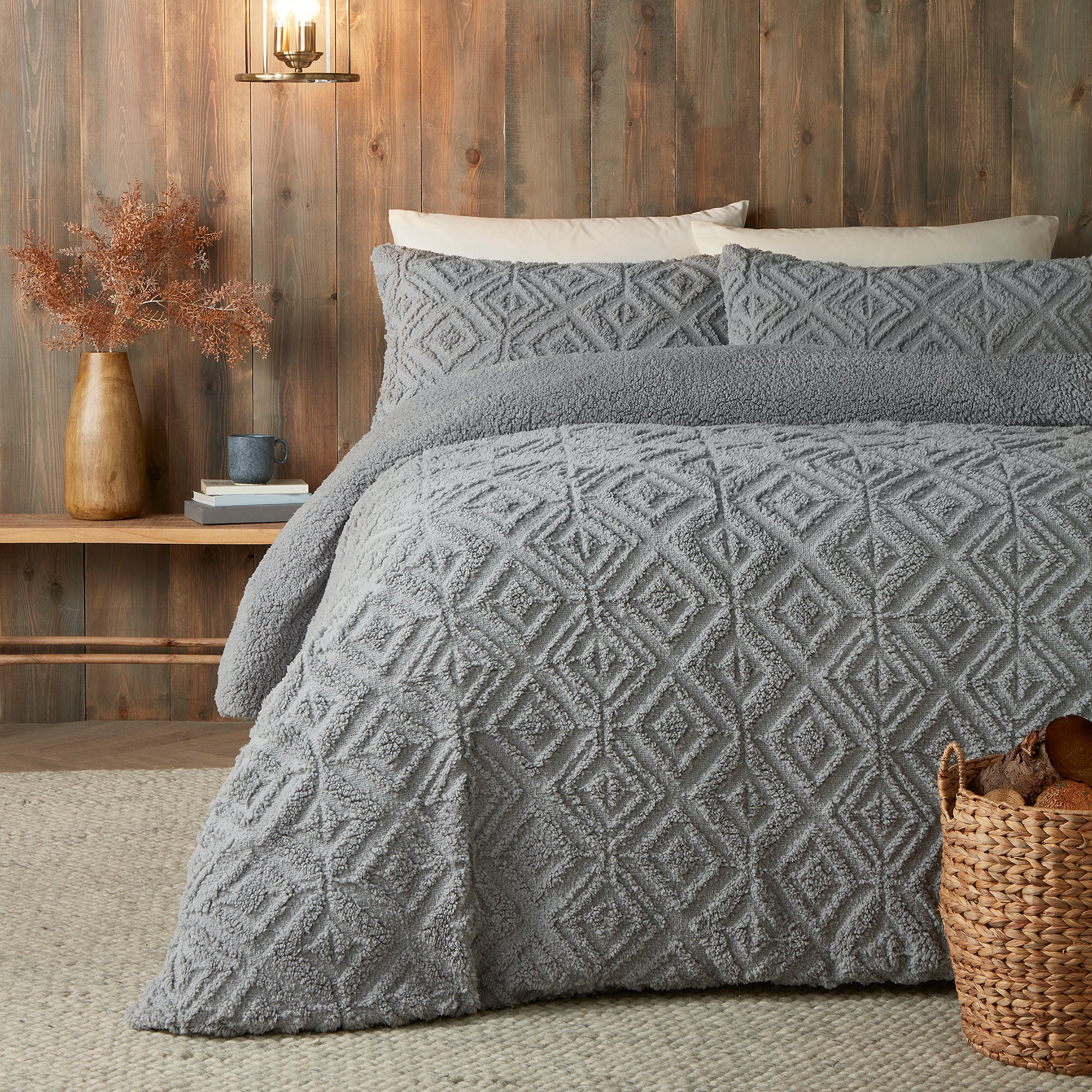 Duvet Cover Set Romo by Fusion Snug in Grey