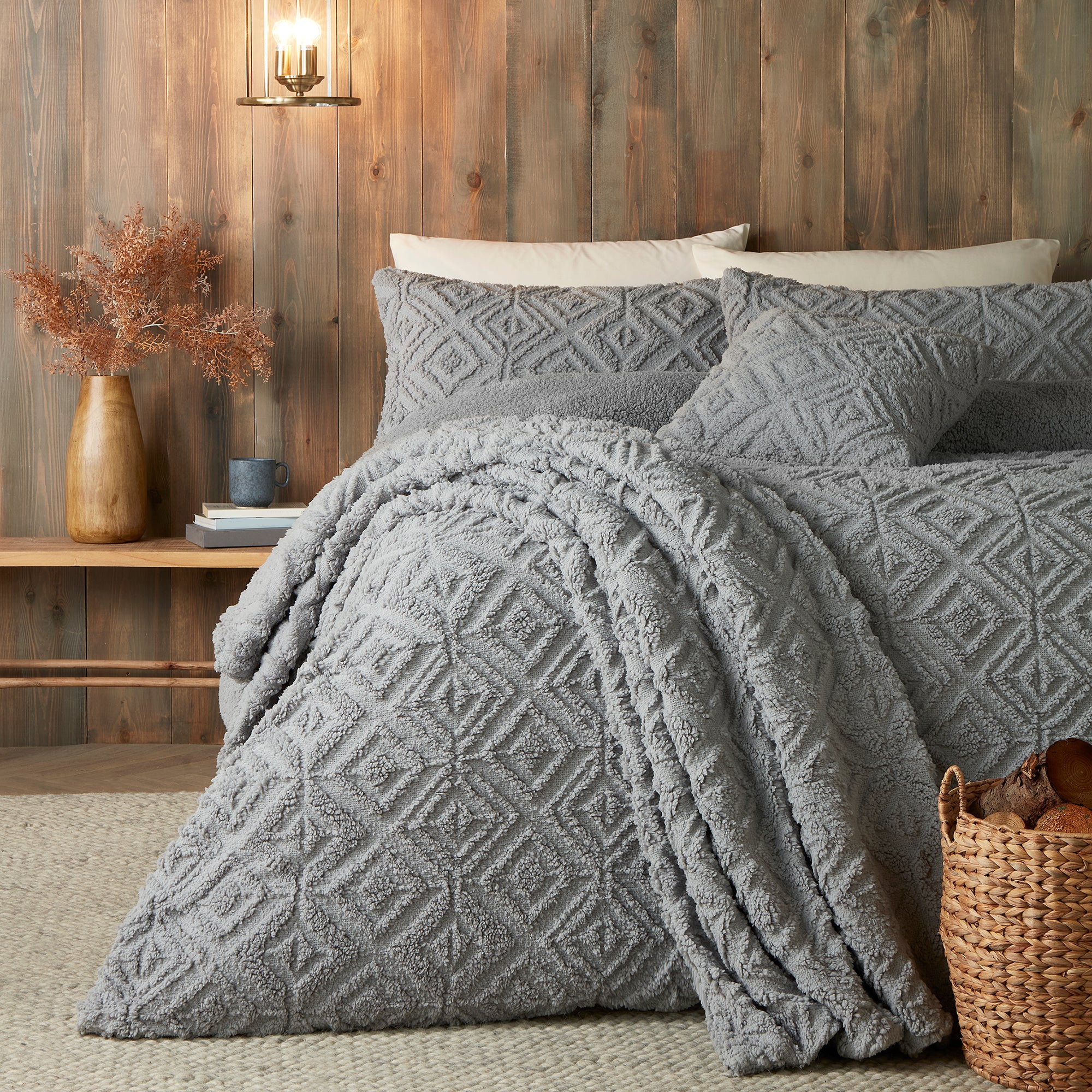 Duvet Cover Set Romo by Fusion Snug in Grey