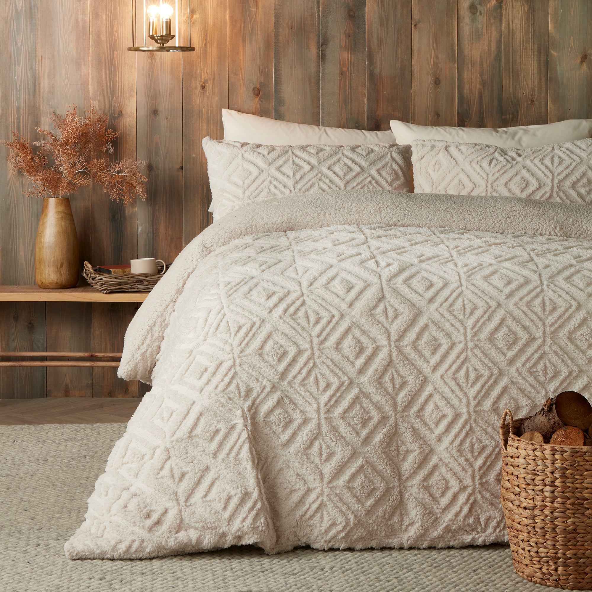 Duvet Cover Set Romo by Fusion Snug in Natural