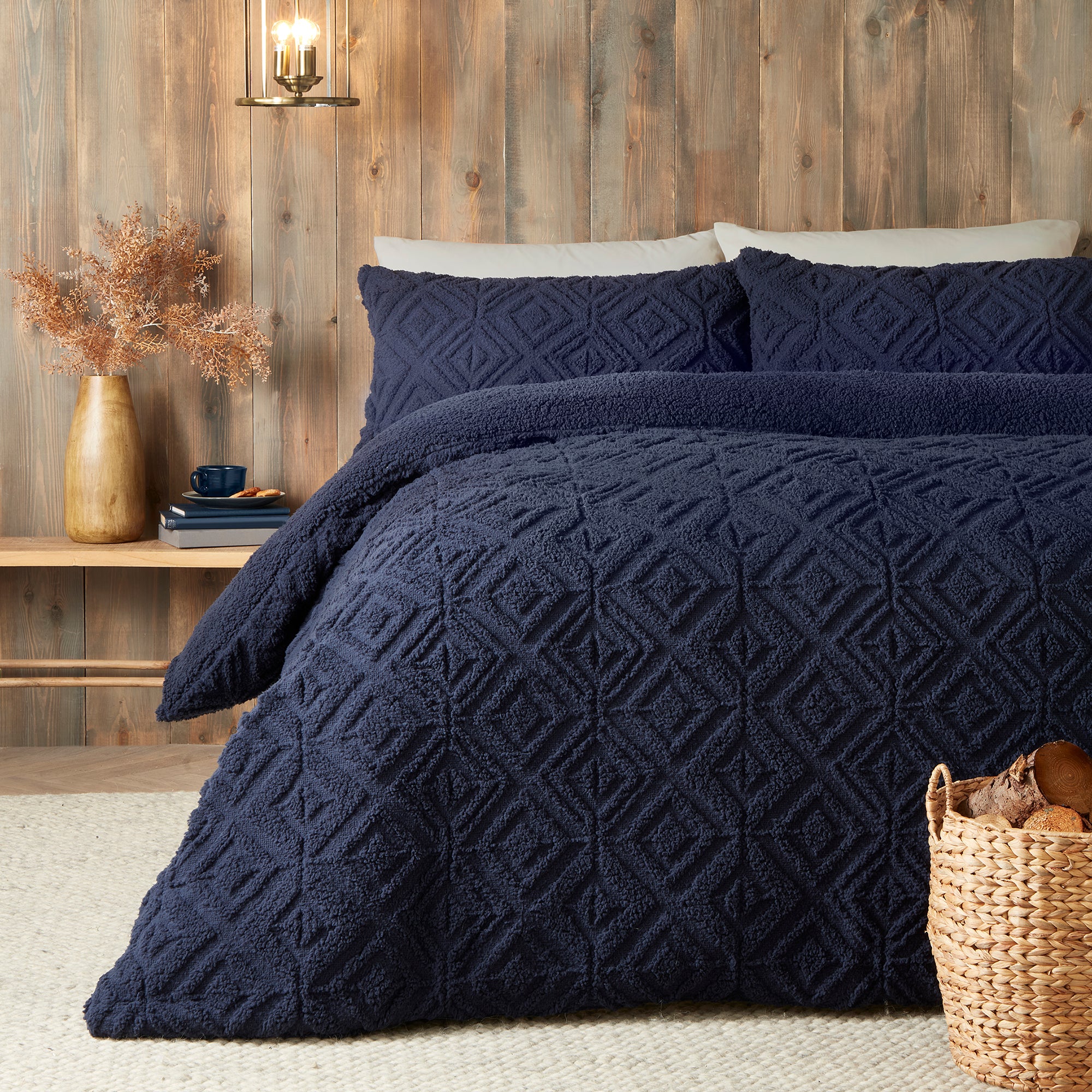 Duvet Cover Set Romo by Fusion Snug in Navy