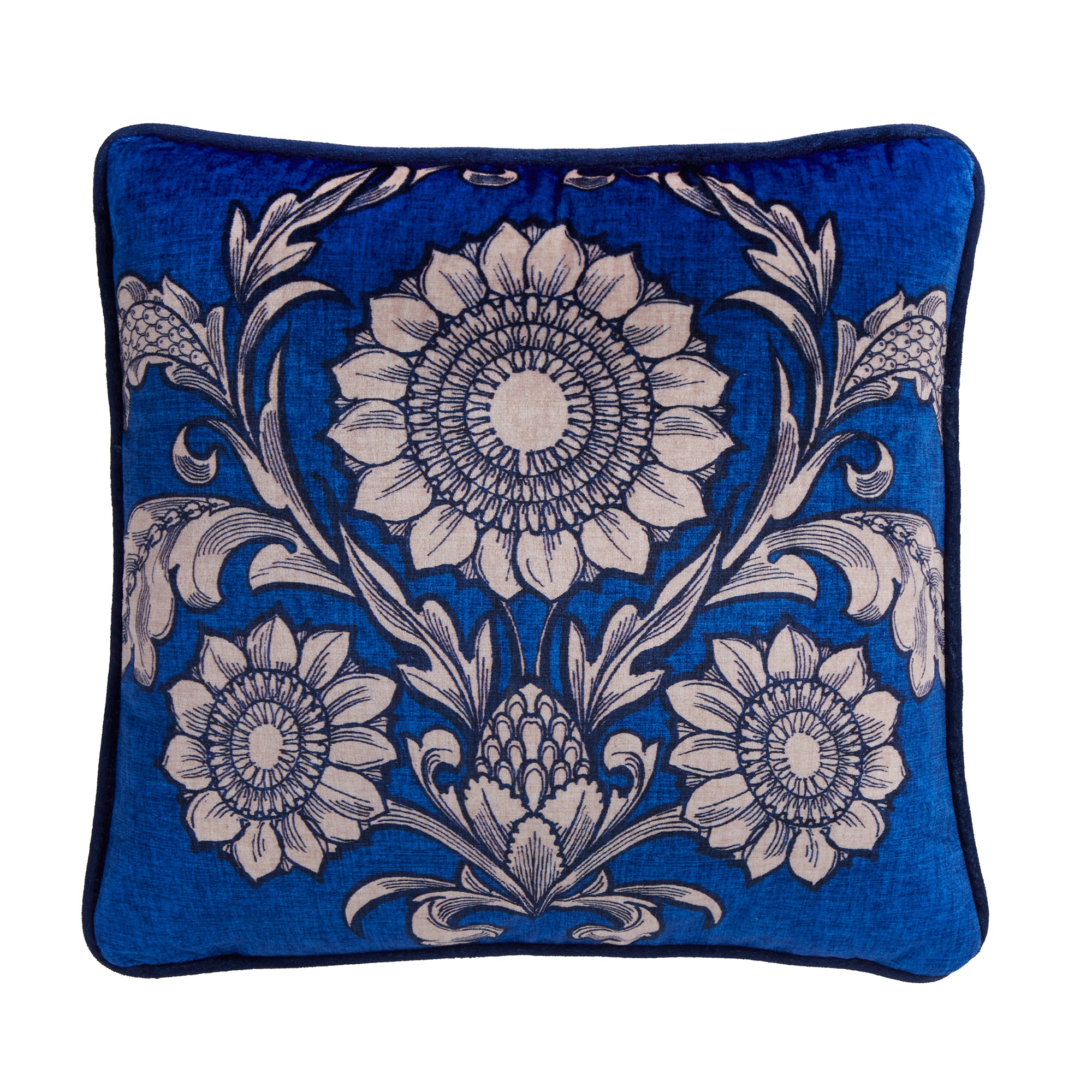 Cushion Romilly by Laurence Llewelyn-Bowen in Blue