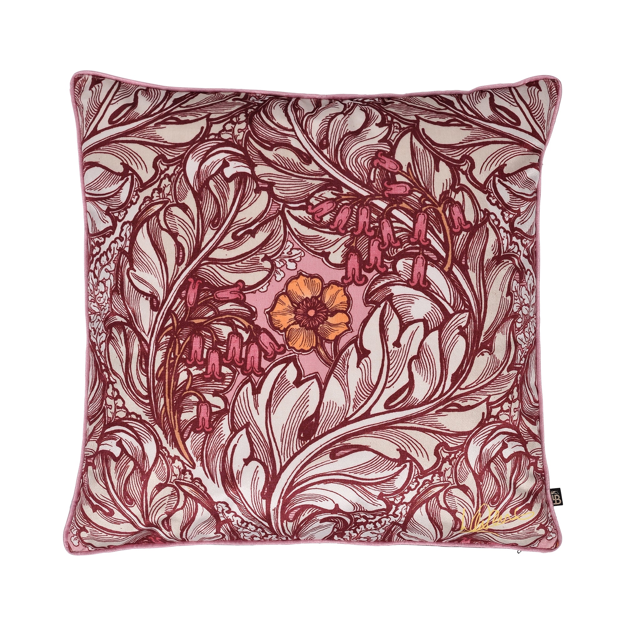 Cushion Cover Rambleicious by Laurence Llewelyn-Bowen in Claret
