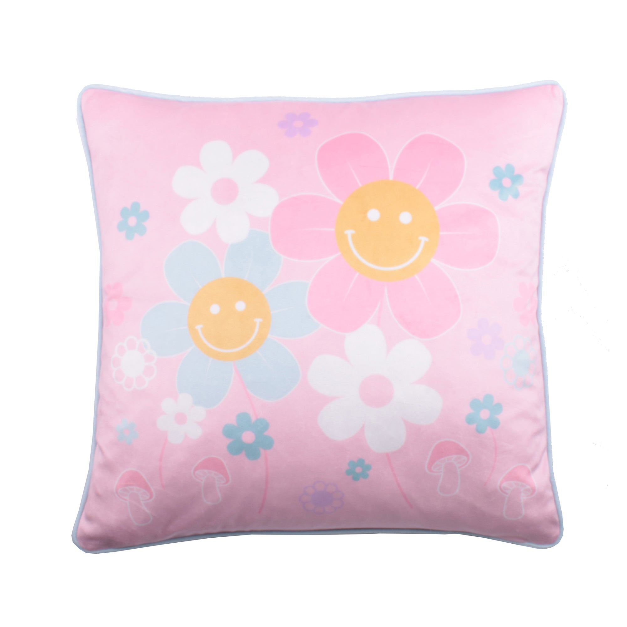 Filled Cushion Retro Flower by Bedlam in Pink