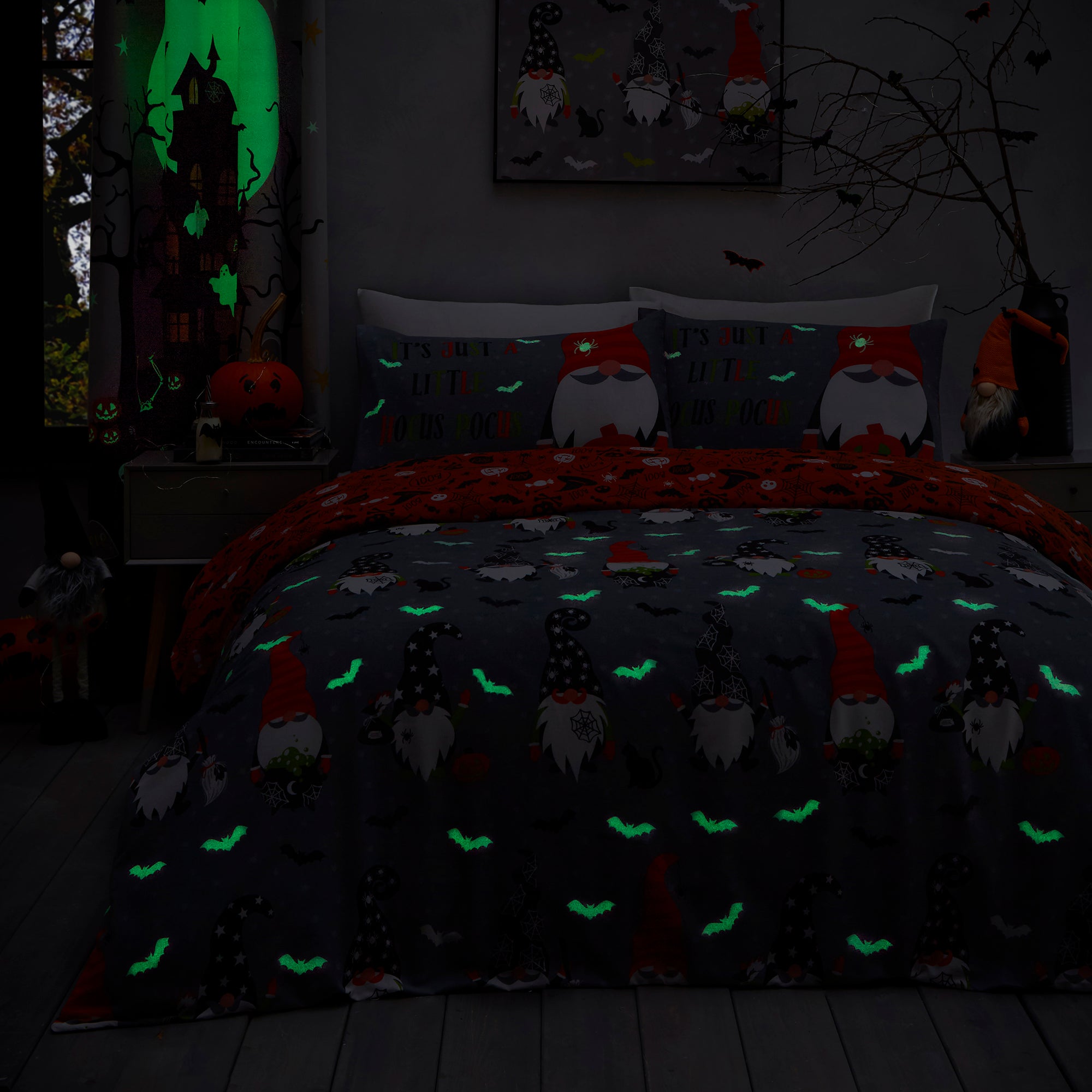 Duvet Cover Set Scary Gonks by Bedlam in Grey