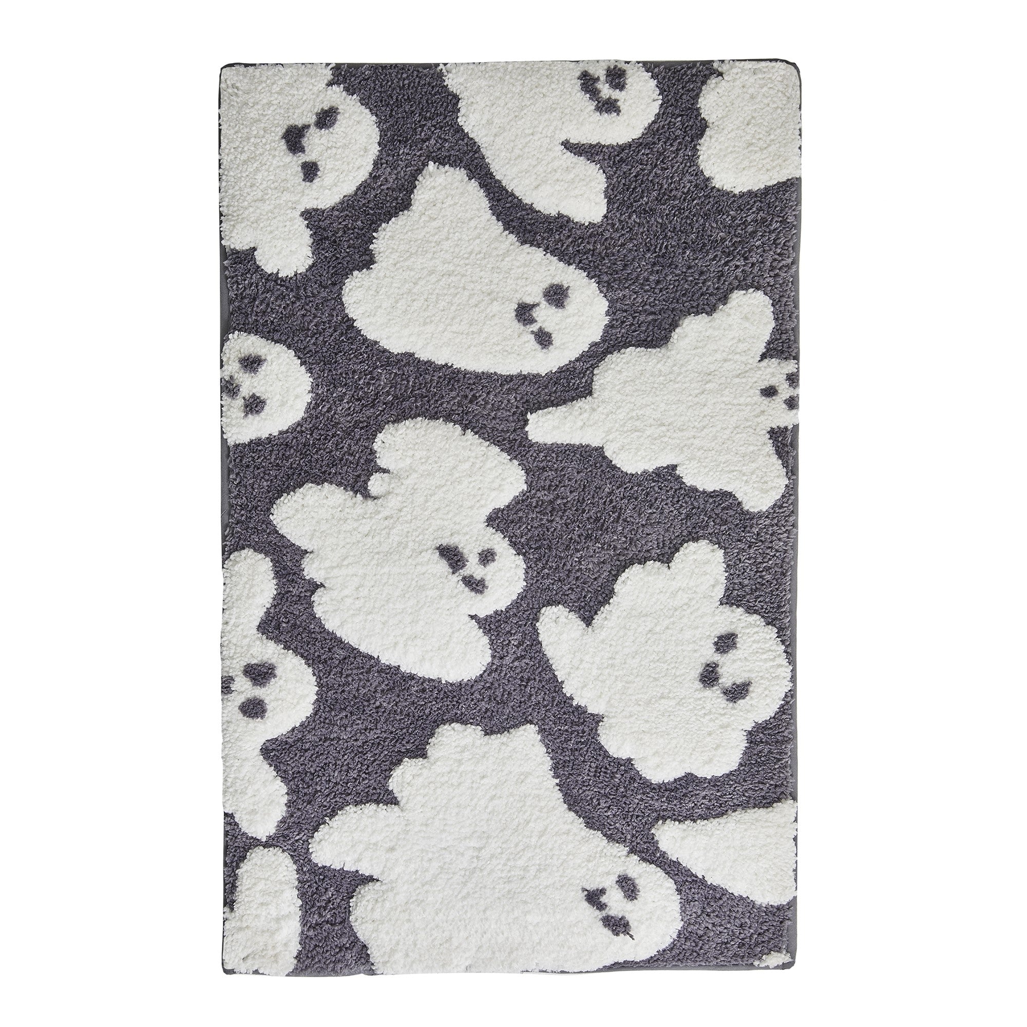 Bath Mat Spooky Ghosts by Fusion Bathroom in Grey