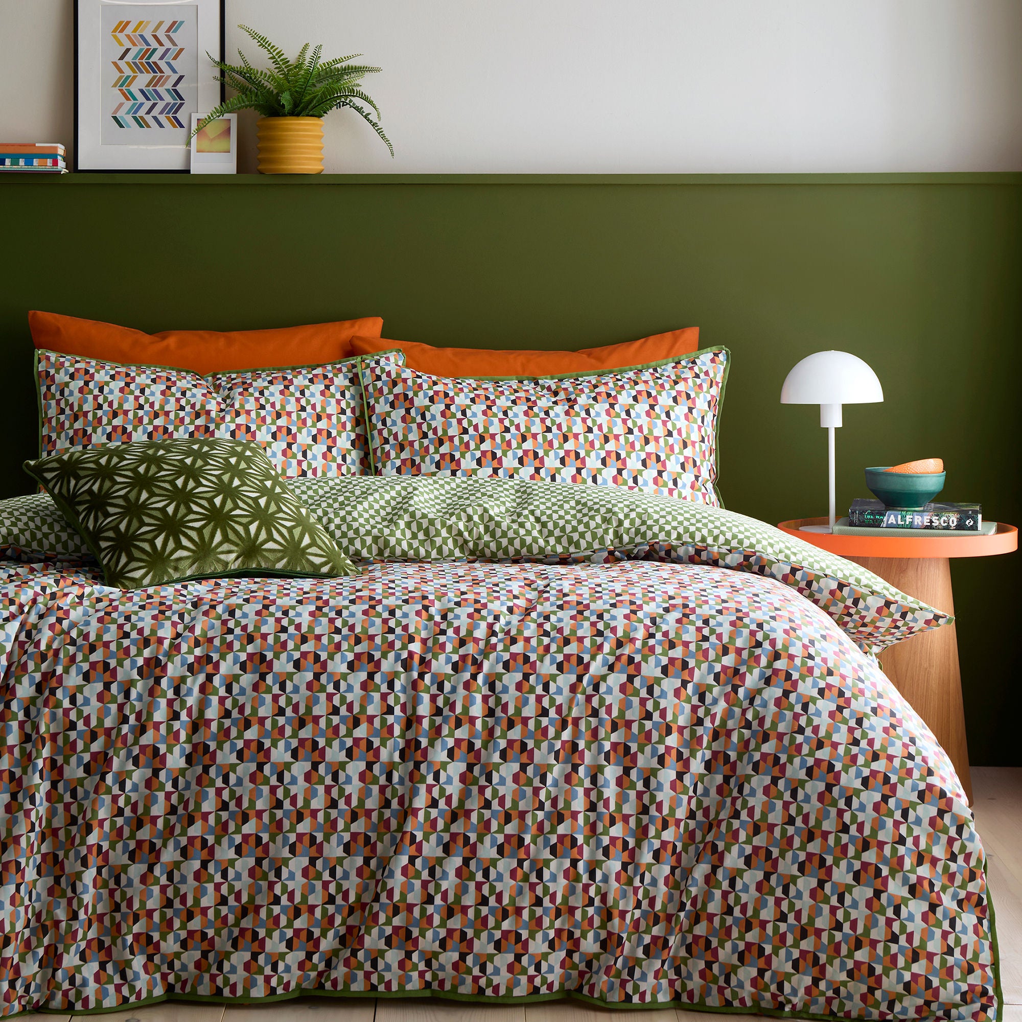 Cushion Star Geo by Appletree Style in Green