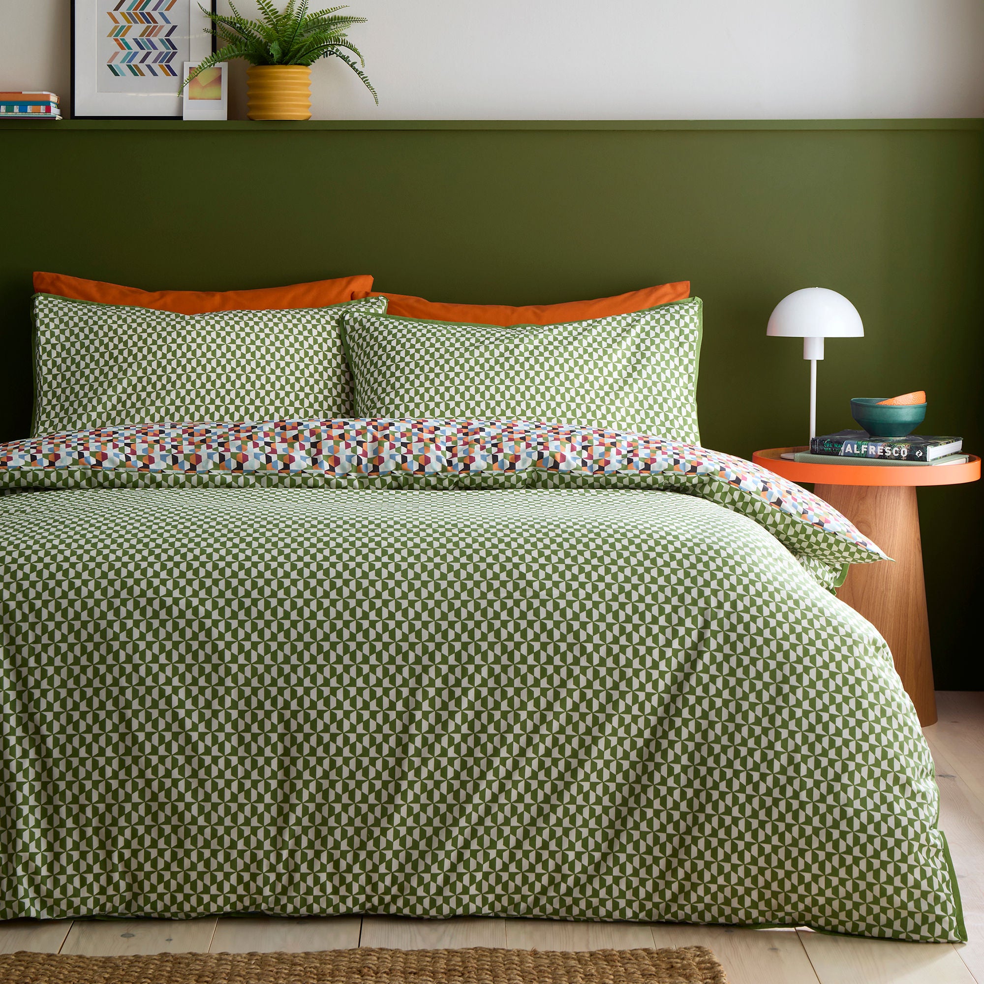 Duvet Cover Set Star Geo by Appletree Style in Natural