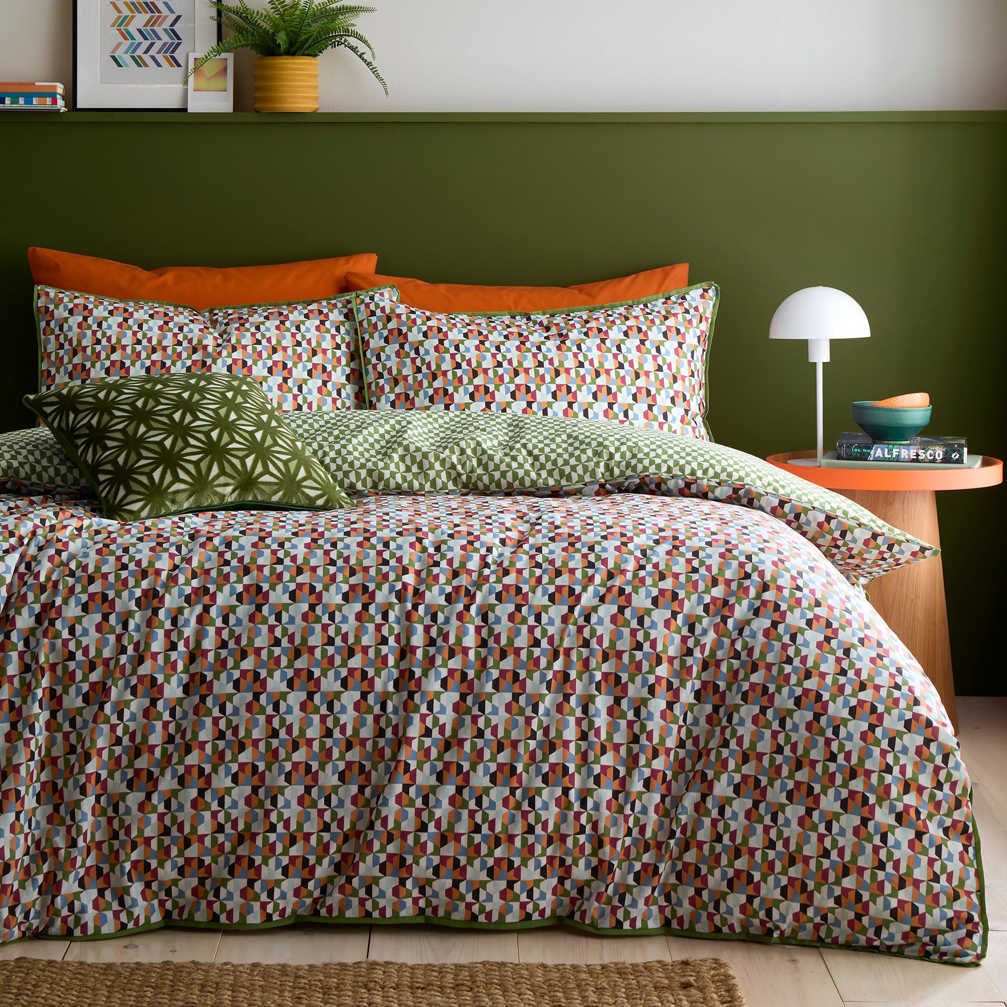 Duvet Cover Set Star Geo by Appletree Style in Natural